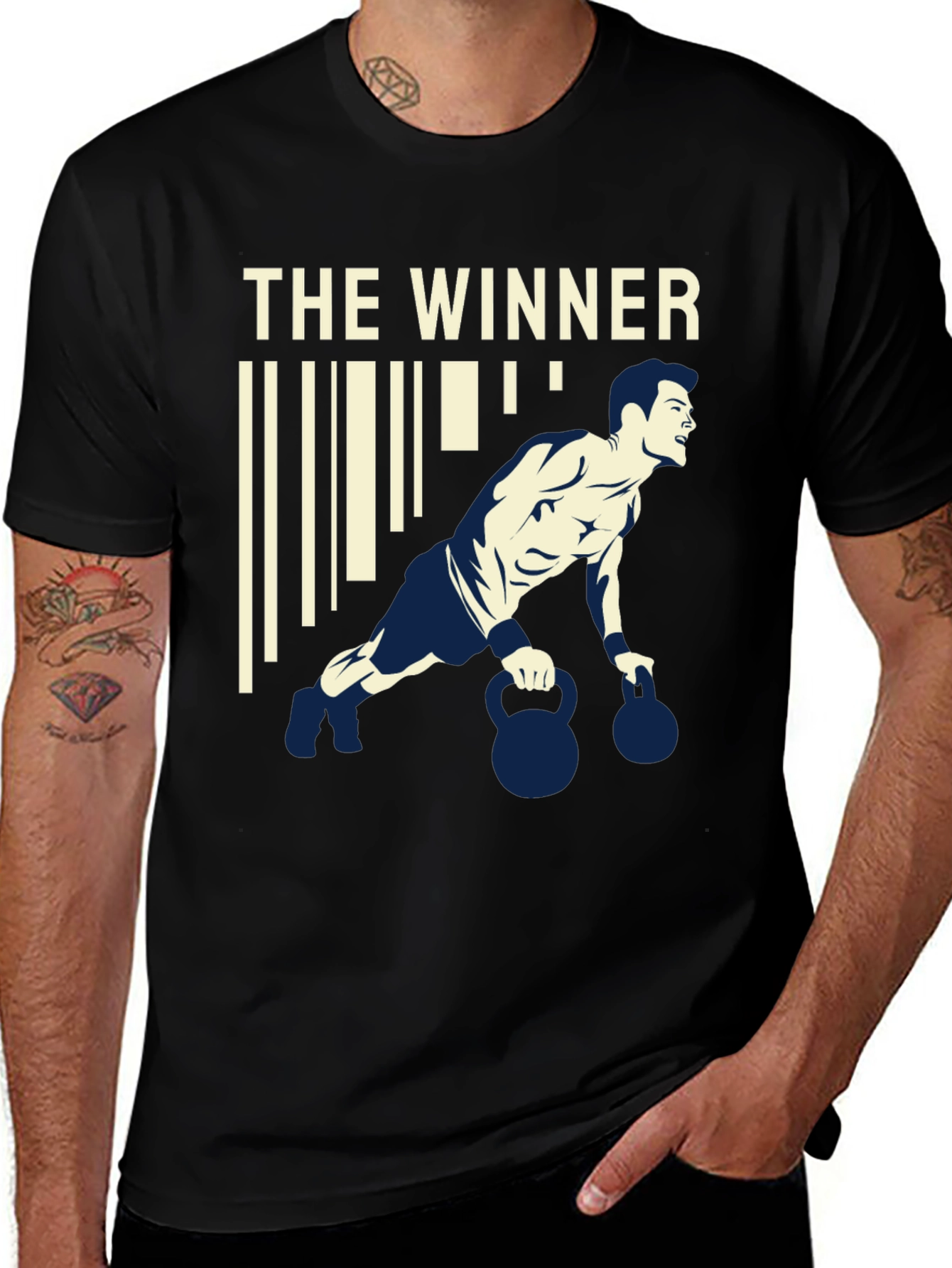 The Winner Graphic T-Shirt Gym Workout Apparel