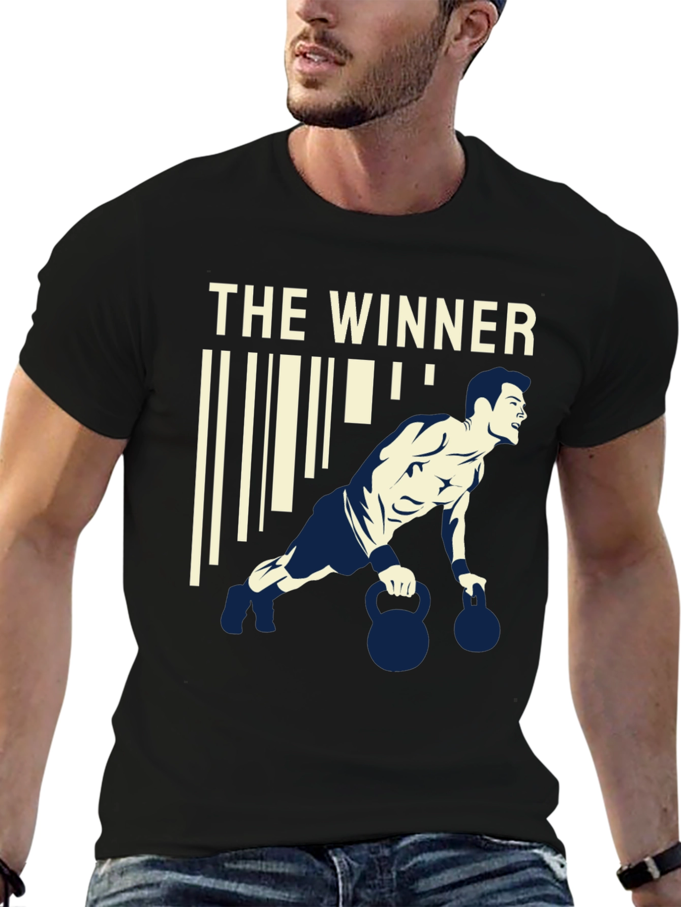 The Winner Graphic T-Shirt Gym Workout Apparel