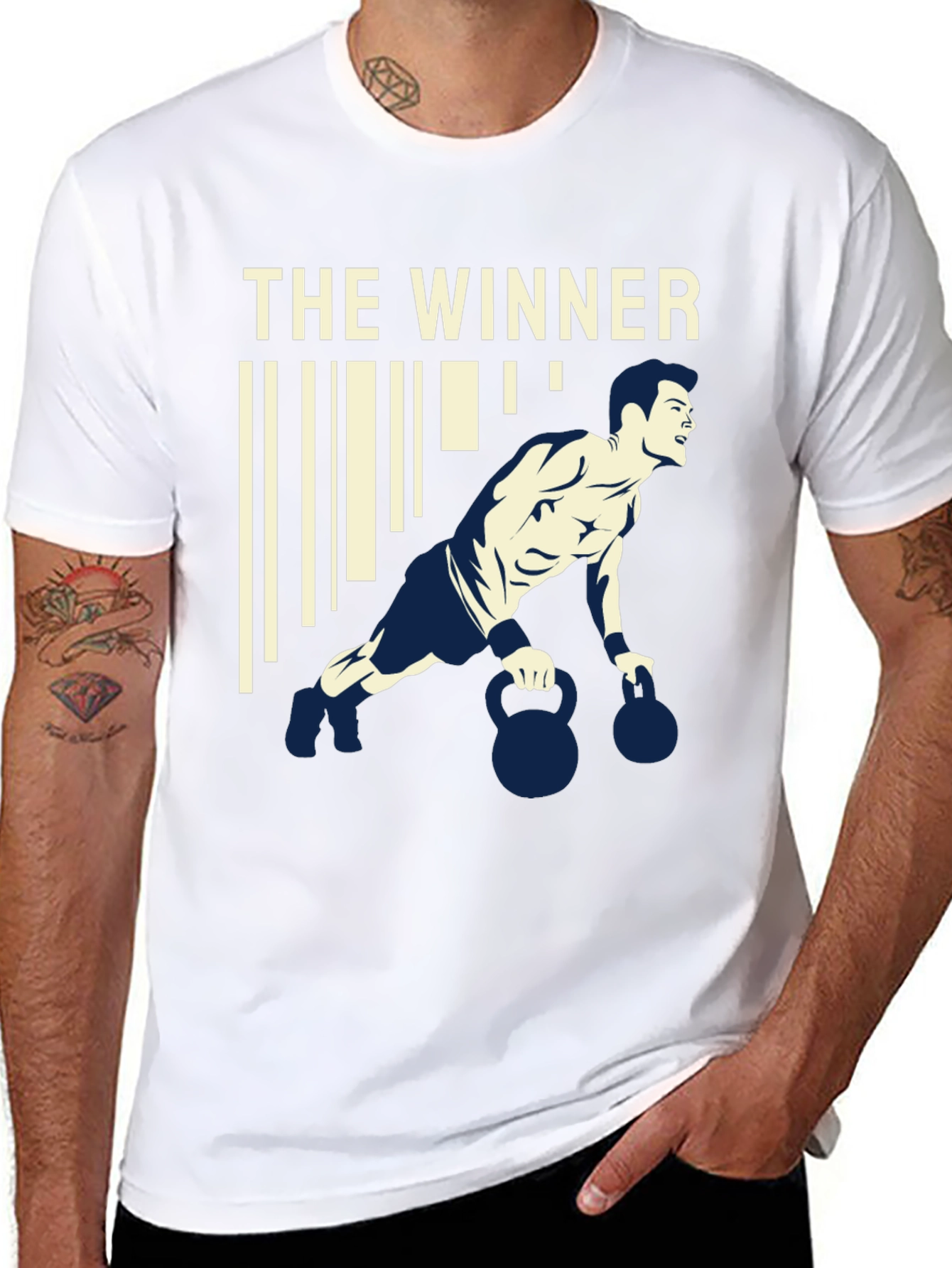 The Winner Graphic T-Shirt Gym Workout Apparel