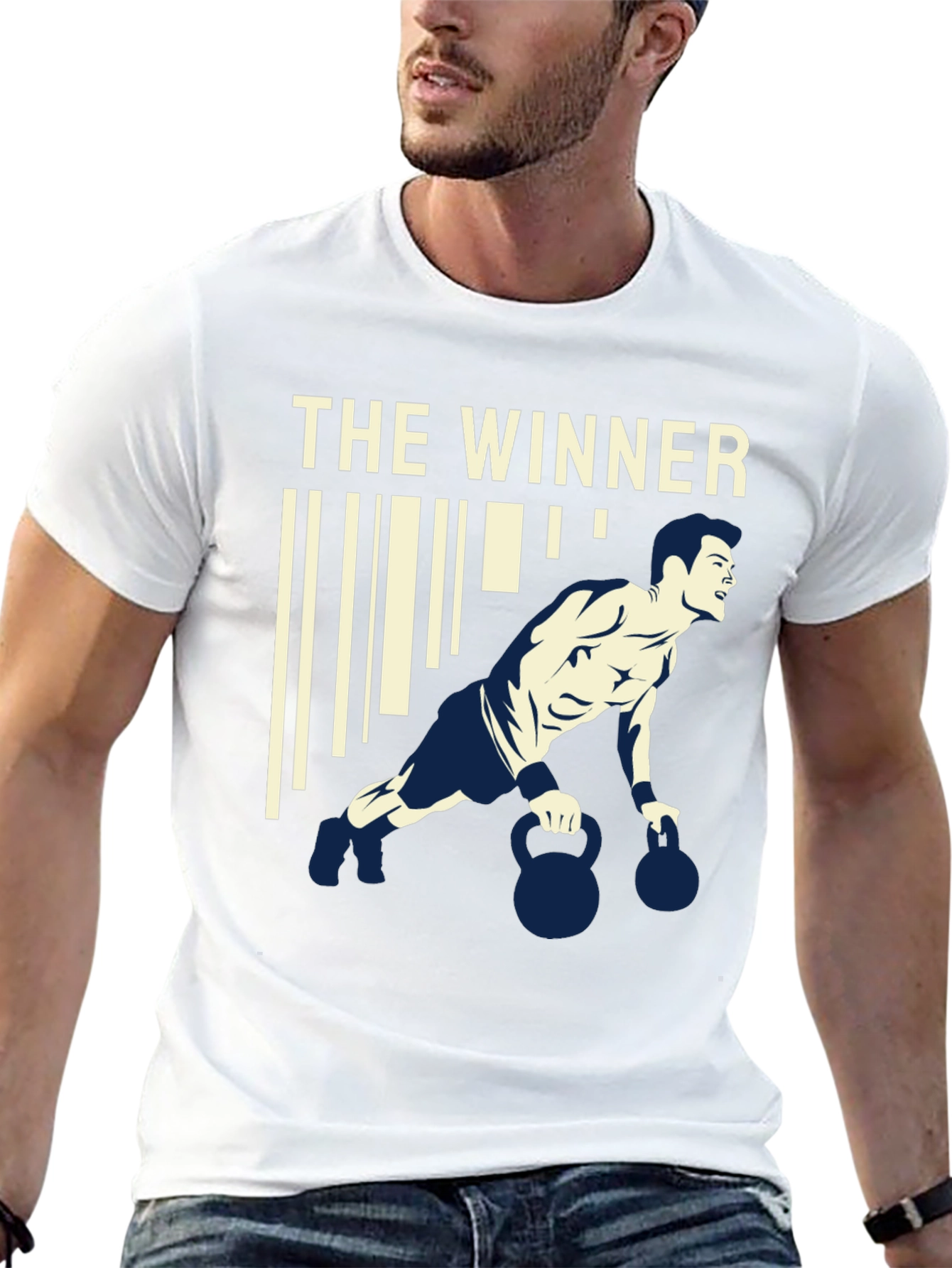 The Winner Graphic T-Shirt Gym Workout Apparel