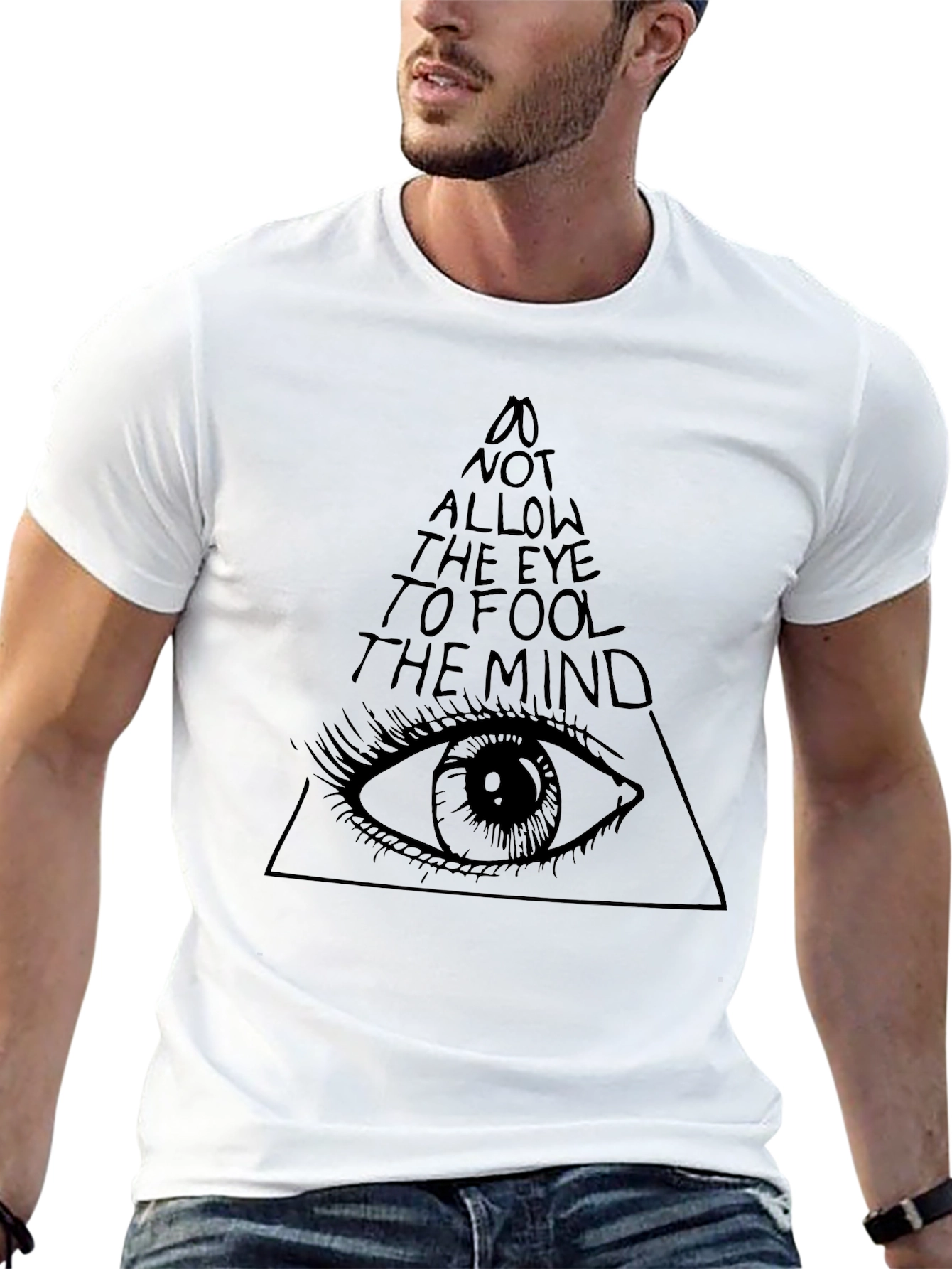 Illuminati Eye Black T-Shirt - Mens