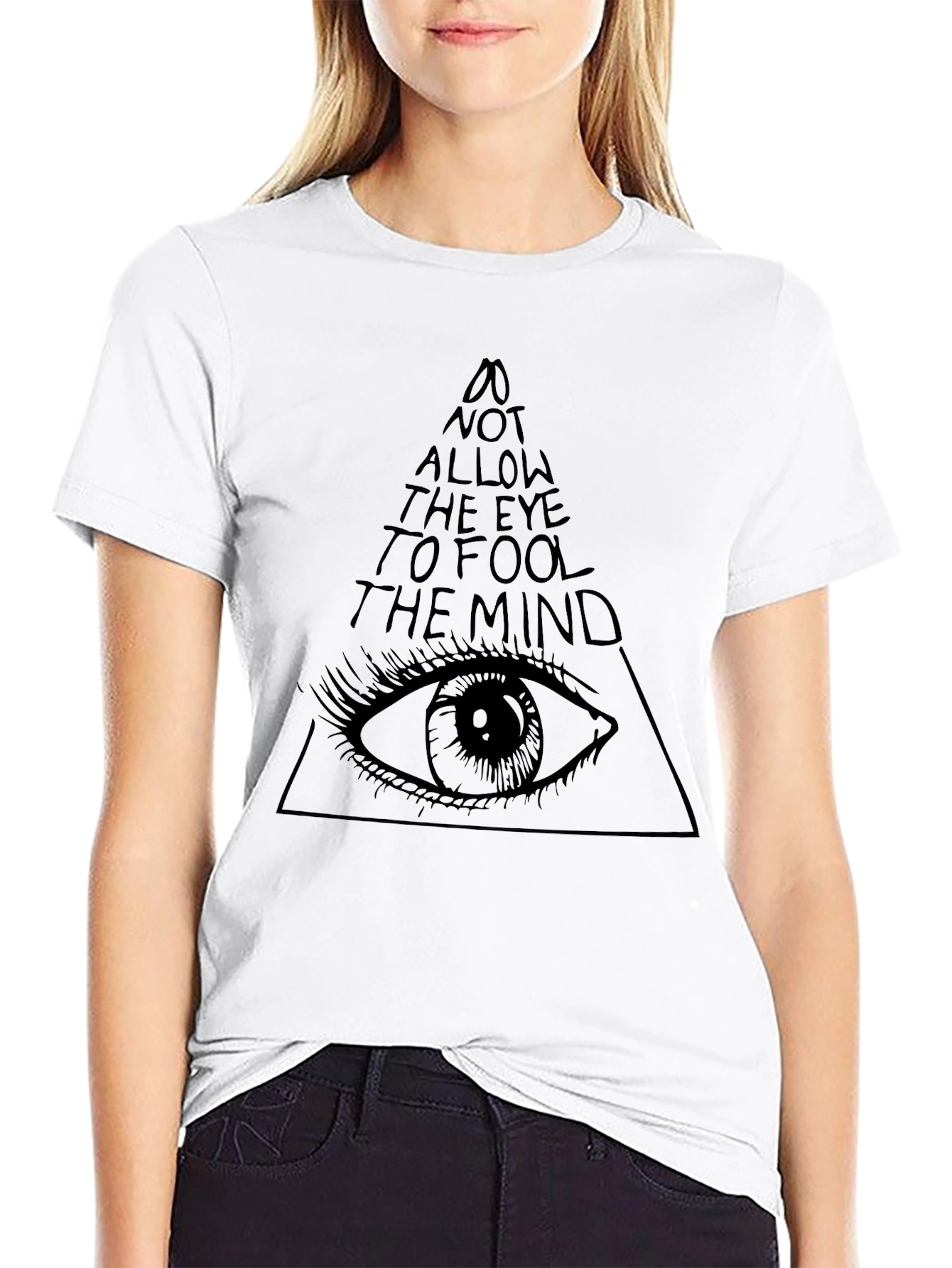 Illuminati Eye Black T-Shirt - Mens