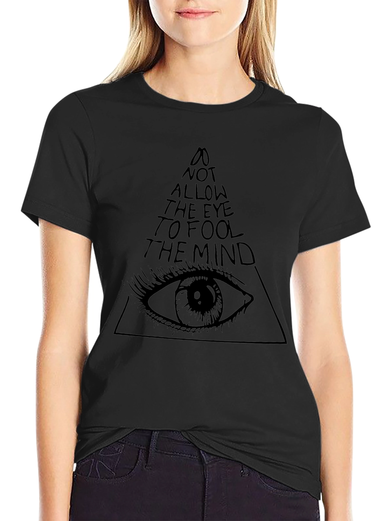 Illuminati Eye Black T-Shirt - Mens