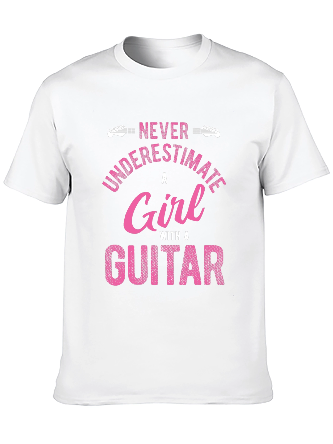 Never Underestimate a Girl with a Guitar T-Shirt