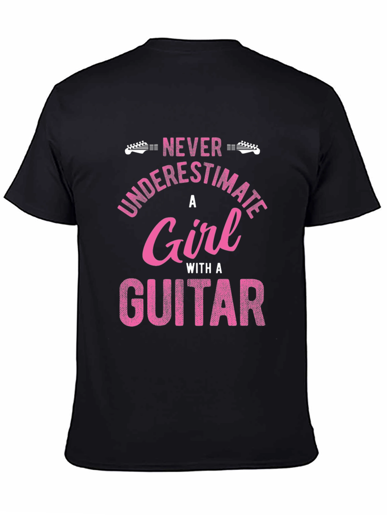 Never Underestimate a Girl with a Guitar T-Shirt