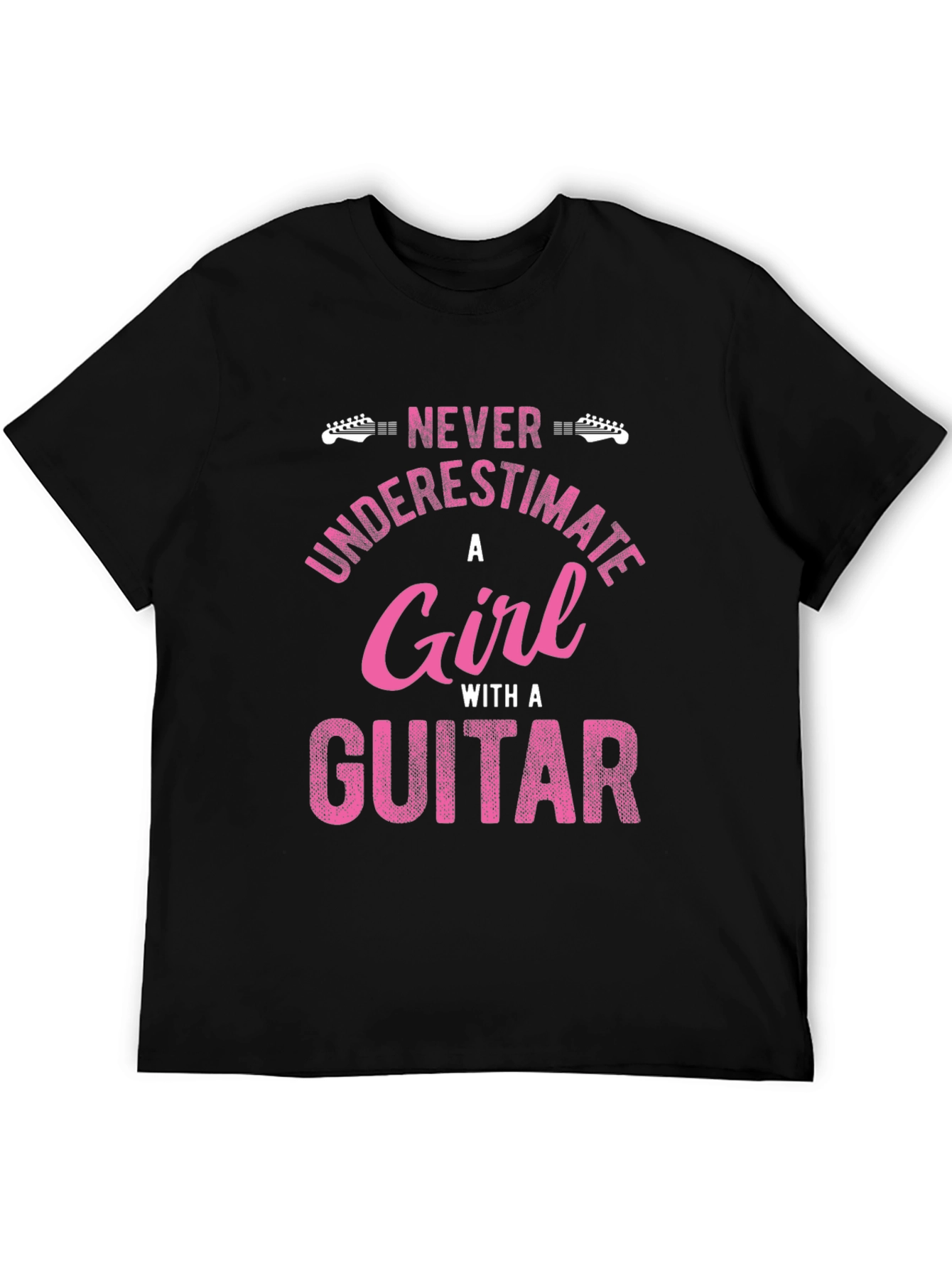 Never Underestimate a Girl with a Guitar T-Shirt