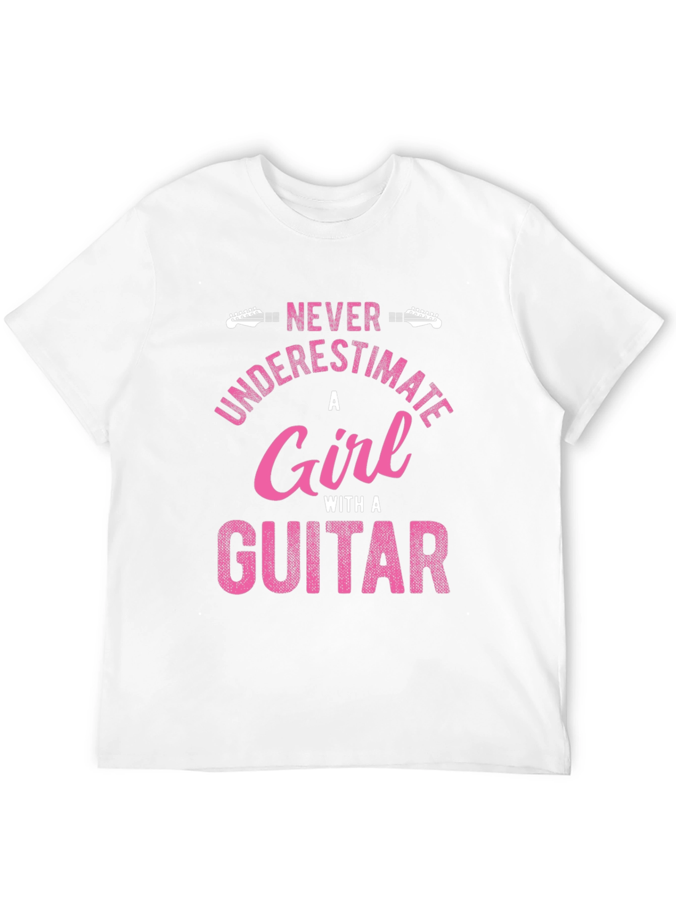 Never Underestimate a Girl with a Guitar T-Shirt