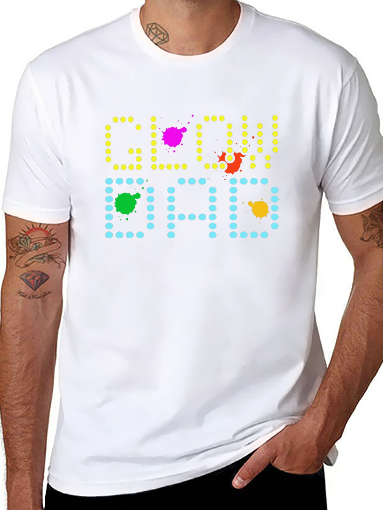 Glow Dad Novelty Graphic T-Shirt