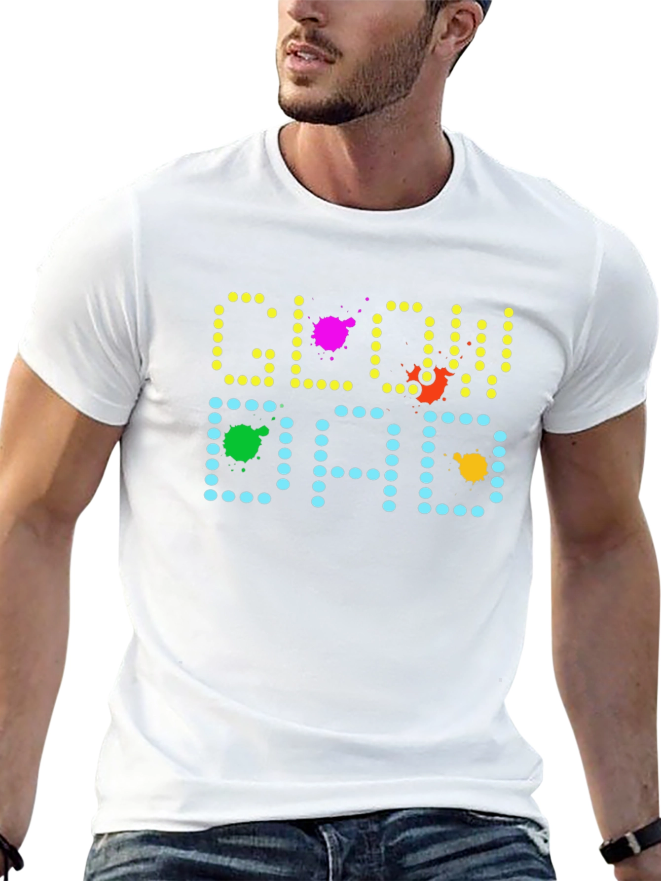 Glow Dad Novelty Graphic T-Shirt