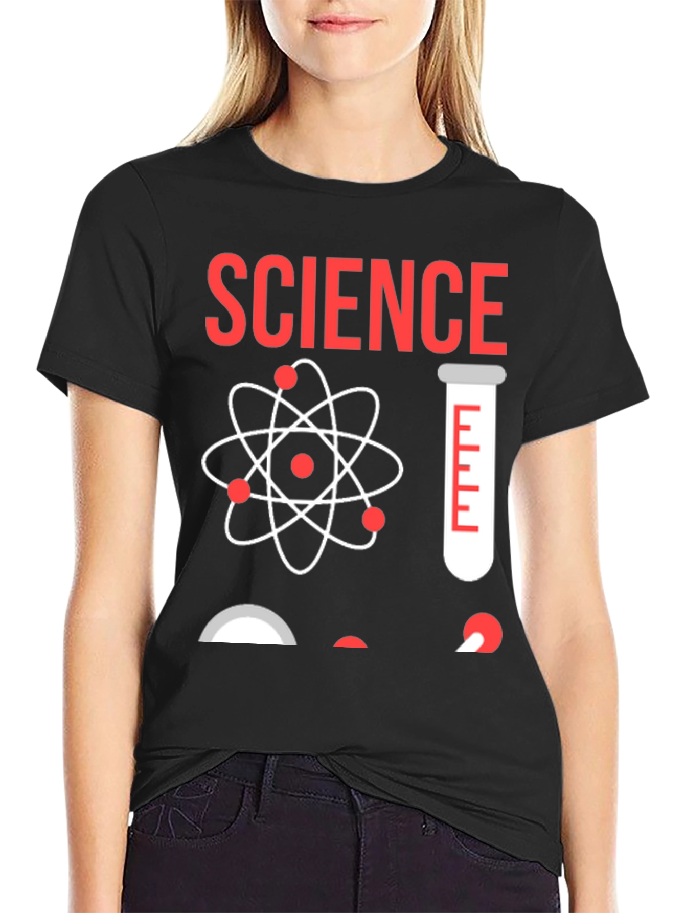 Science T-Shirt - Atom & Test Tube Design