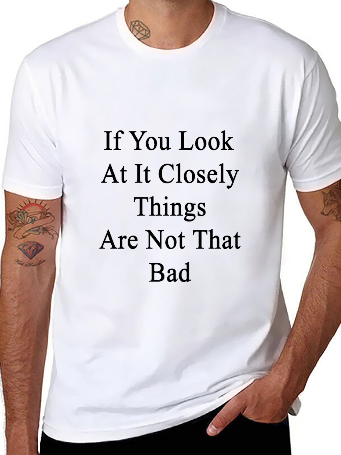Optimistic Slogan T-Shirt - Things Are Not That Bad