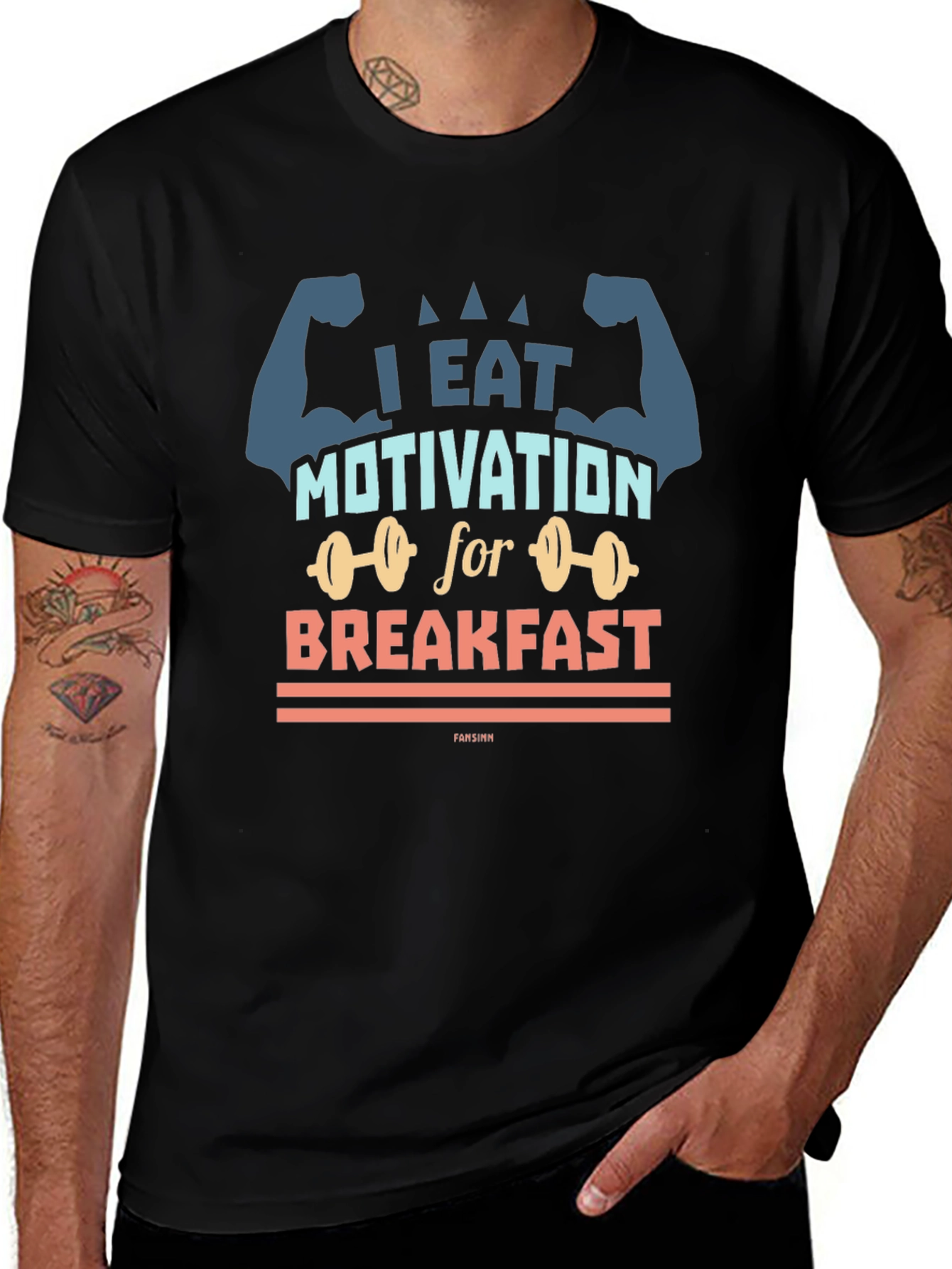 I Eat Motivation for Breakfast Graphic Tee