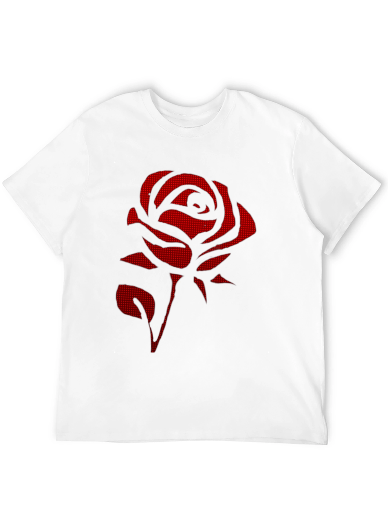 Red Rose Graphic Black T-Shirt - Stylish & Unique