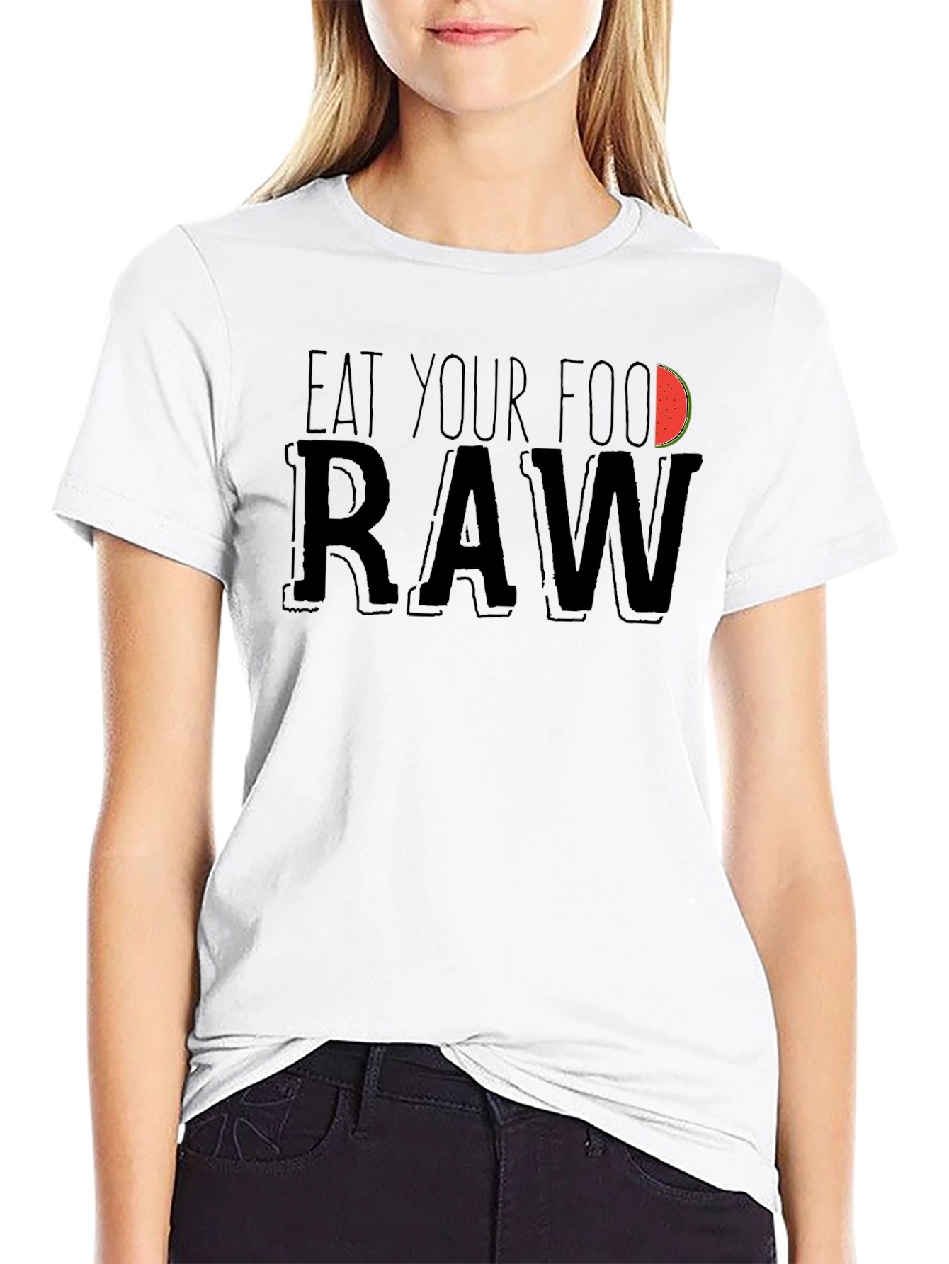 Eat Your Food Raw Funny T-Shirt