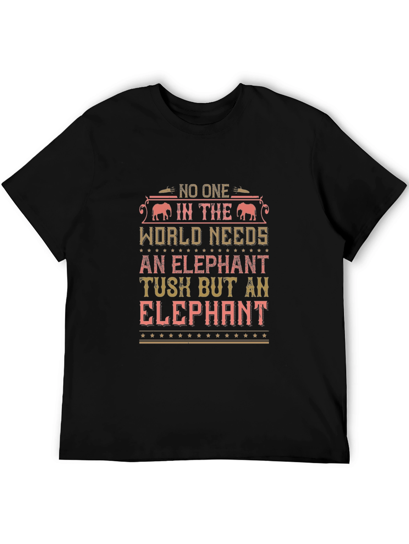 Elephant Tusk Graphic T-Shirt - Animal Lover Tee