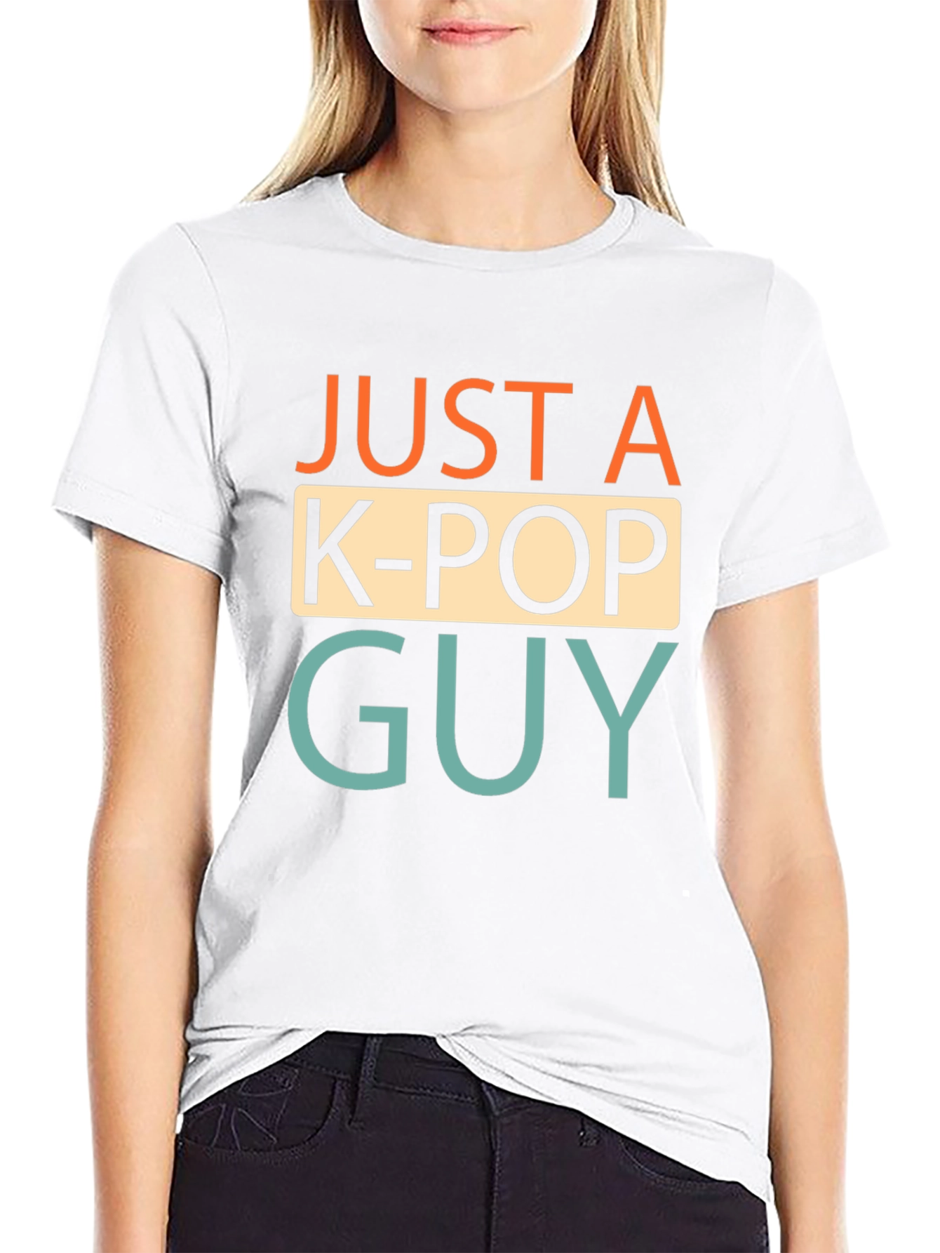 Just a K-Pop Guy T-Shirt - Black Cotton Tee