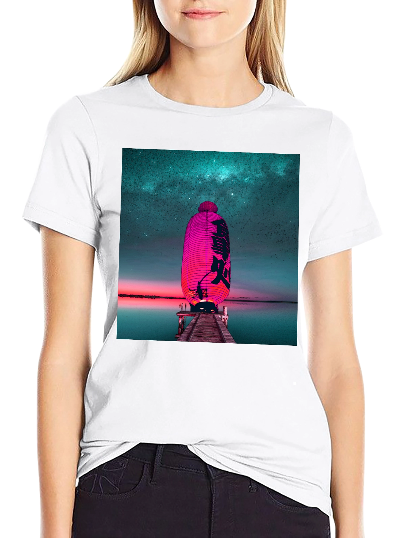 Lantern Night Sky T-Shirt