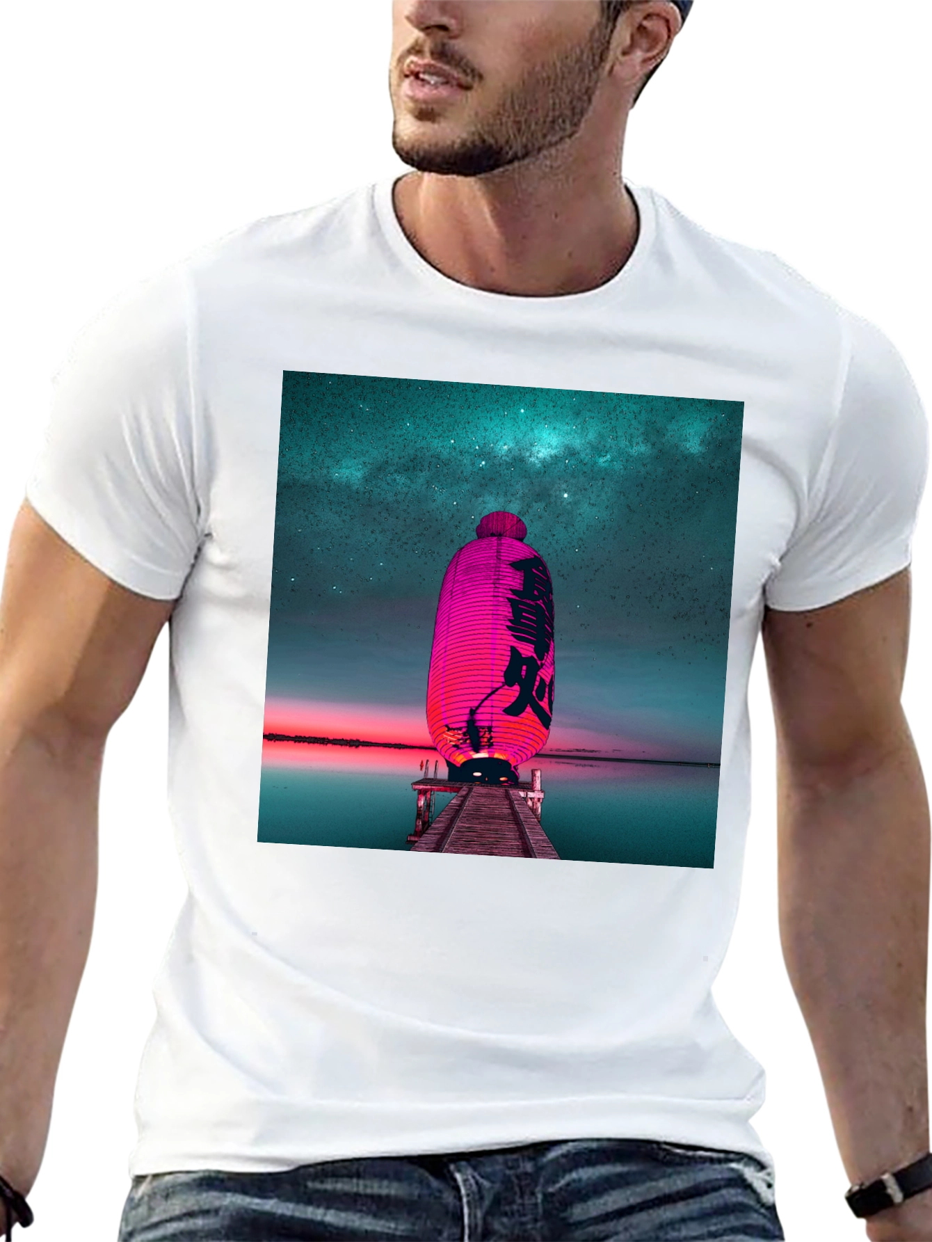 Lantern Night Sky T-Shirt