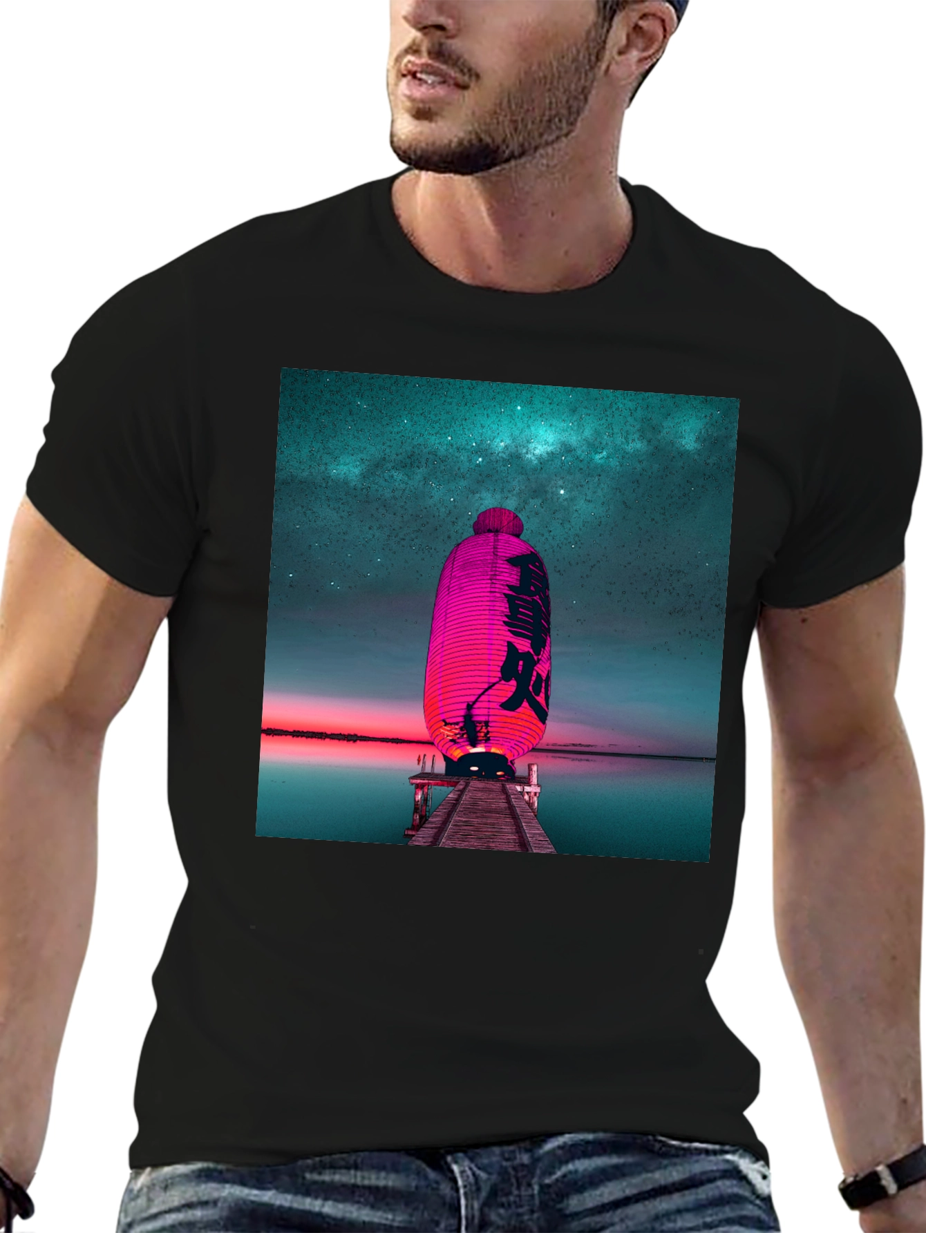 Lantern Night Sky T-Shirt