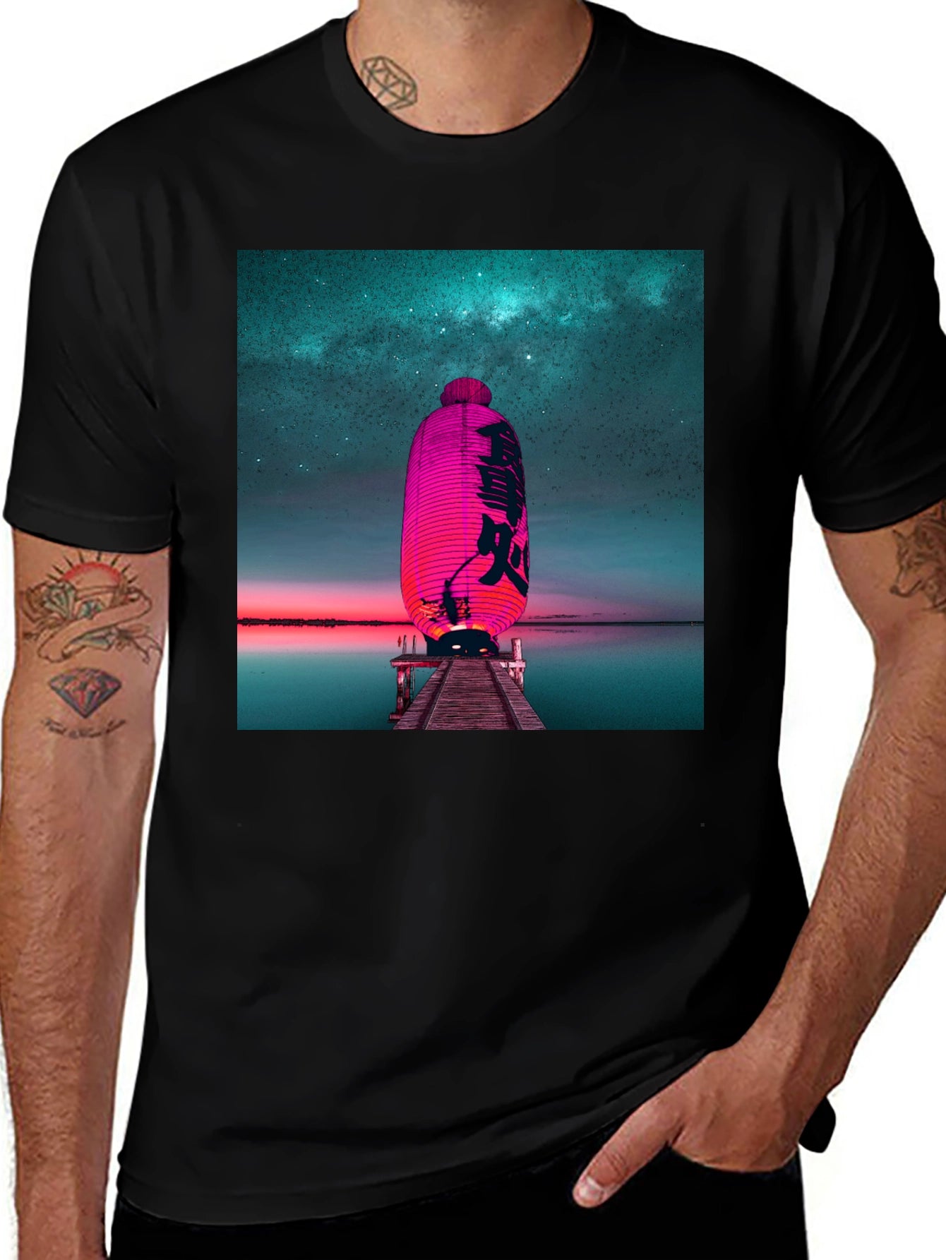 Lantern Night Sky T-Shirt
