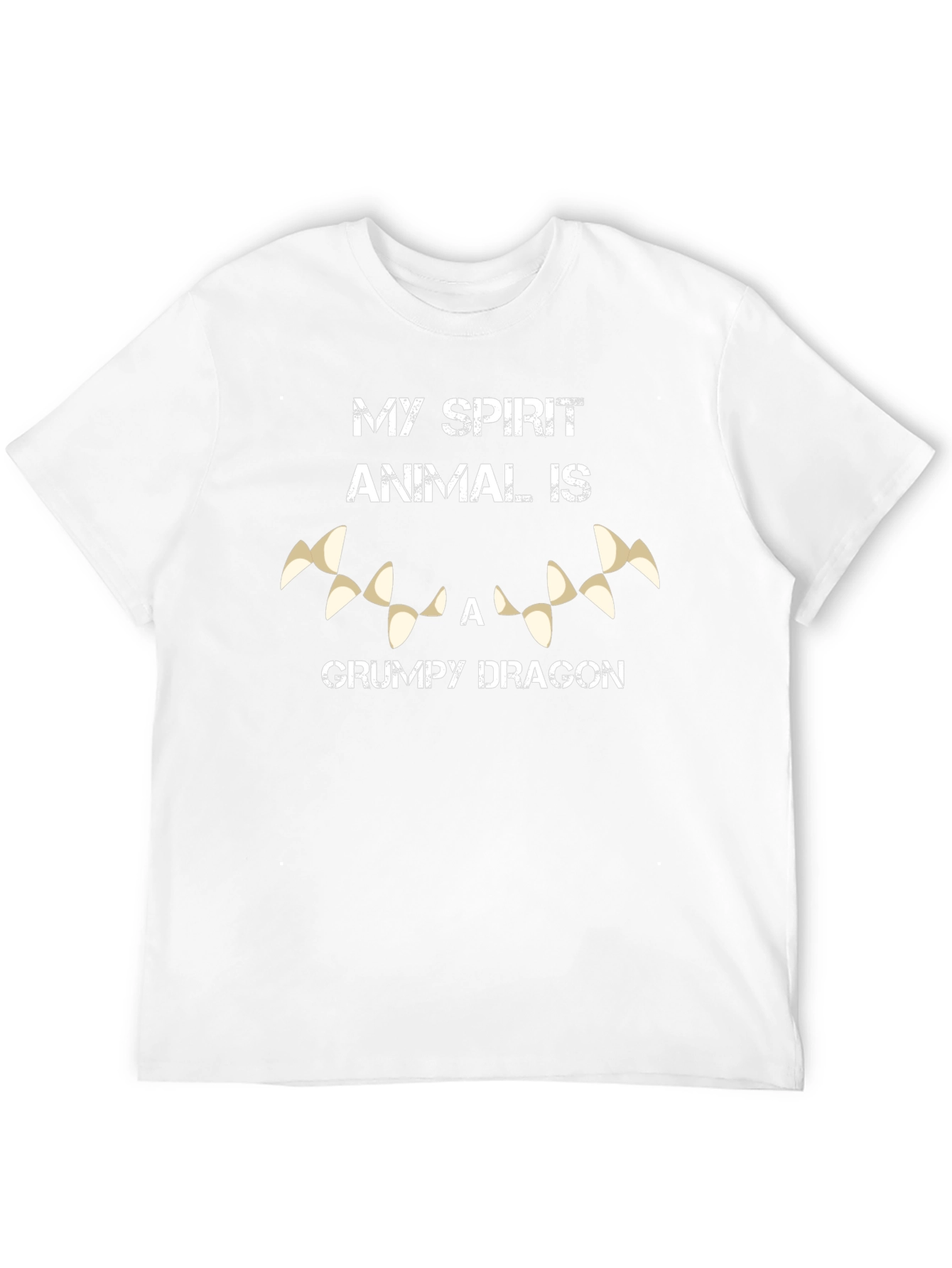 Grumpy Dragon Spirit Animal Graphic T-Shirt