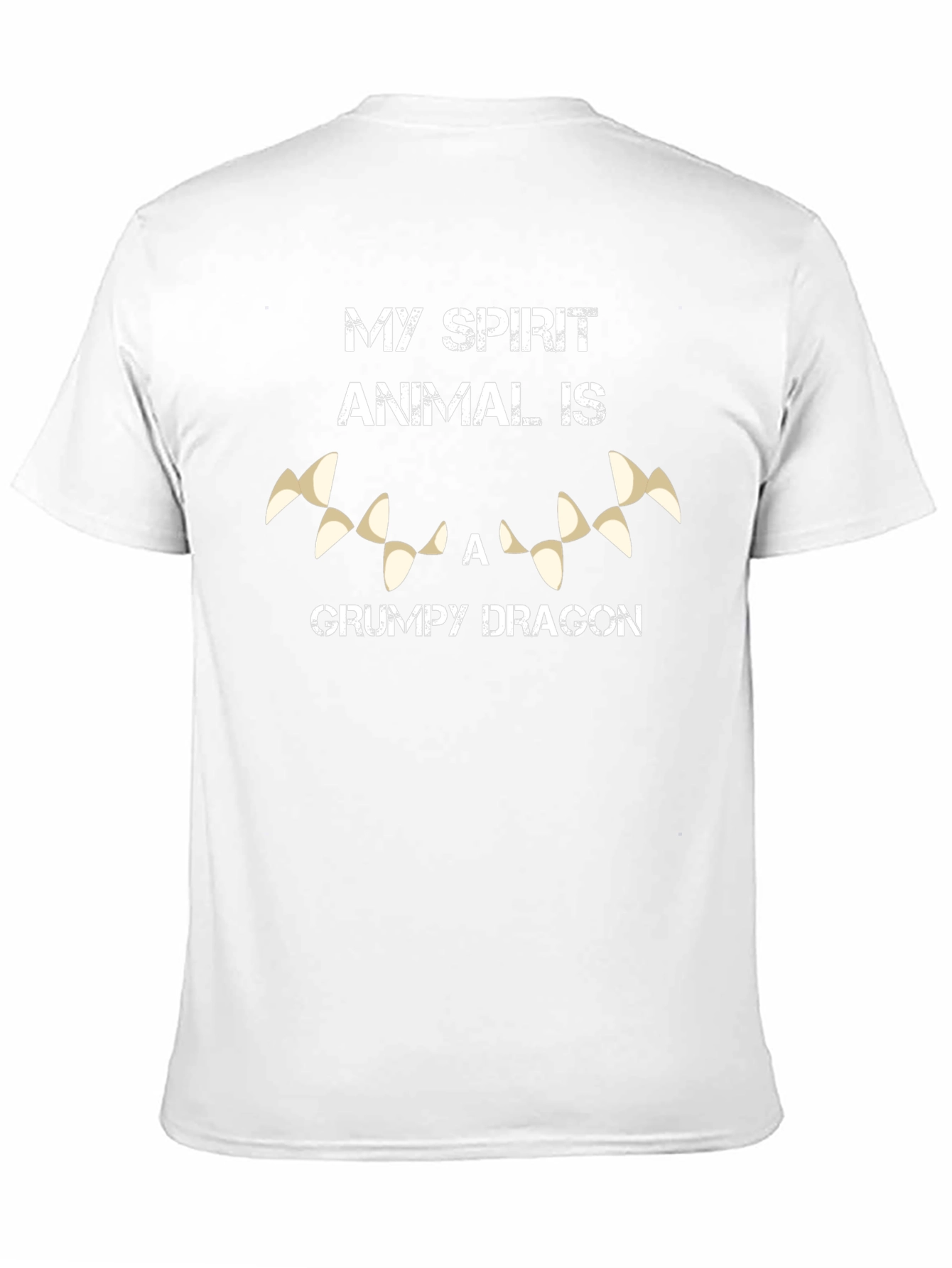 Grumpy Dragon Spirit Animal Graphic T-Shirt