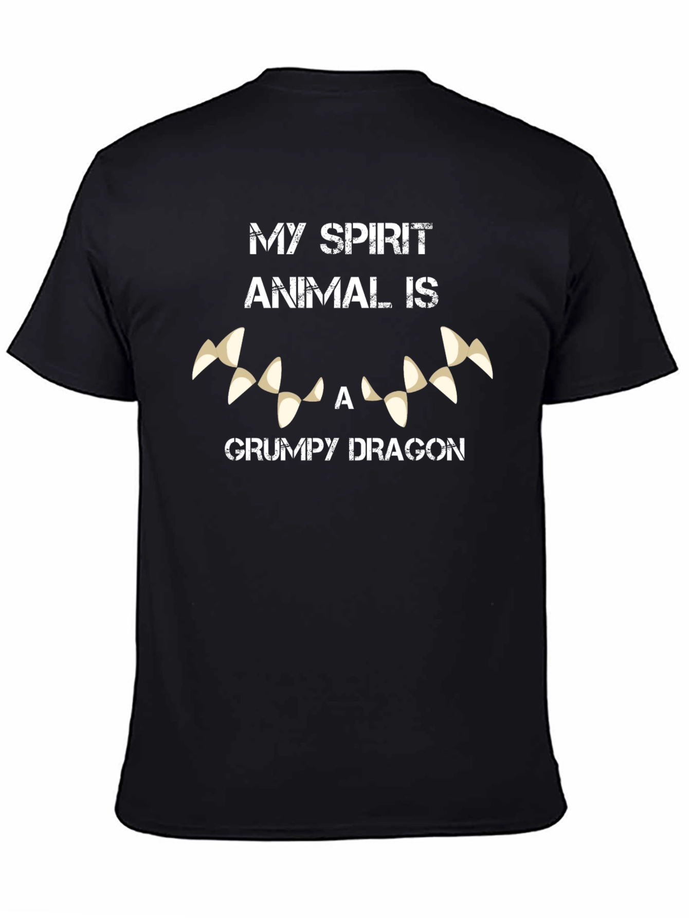 Grumpy Dragon Spirit Animal Graphic T-Shirt