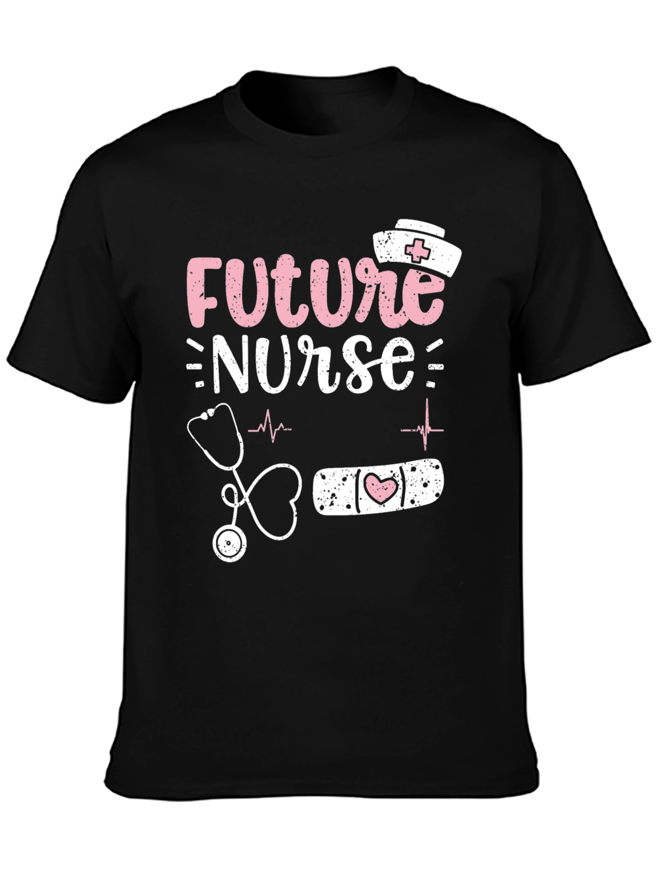 Future Nurse T-Shirt - Black Cotton Tee