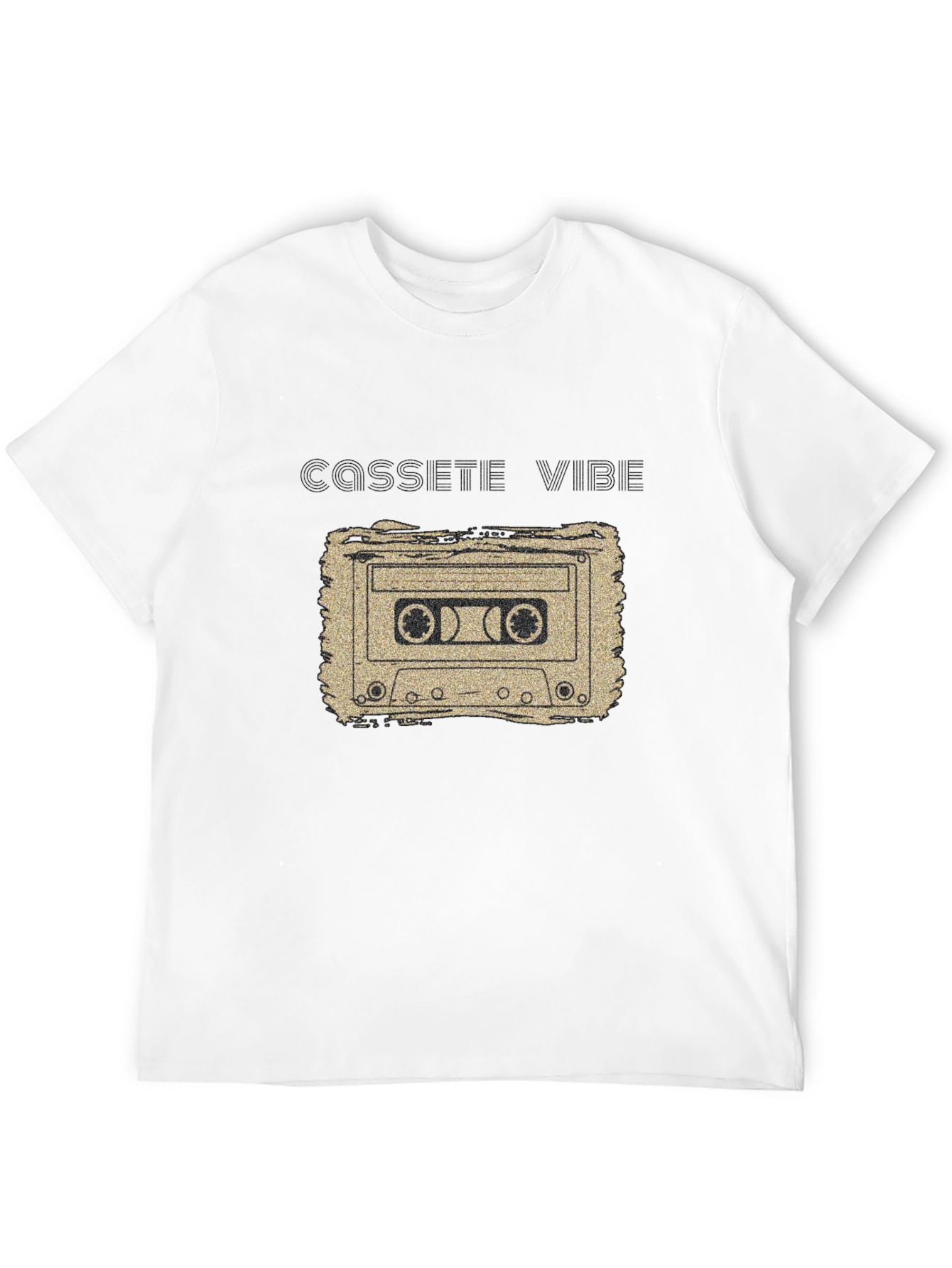 Cassette Vibe Black Graphic T-Shirt