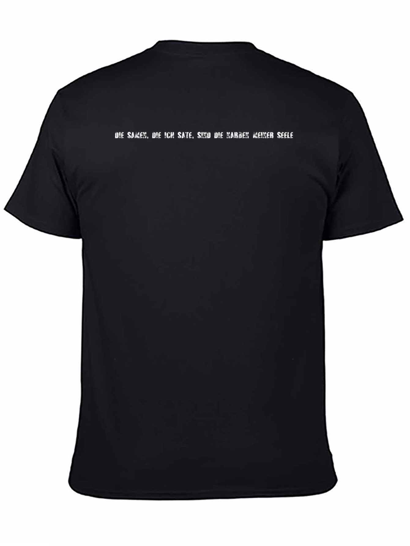 Mens Black T-Shirt - German Saying