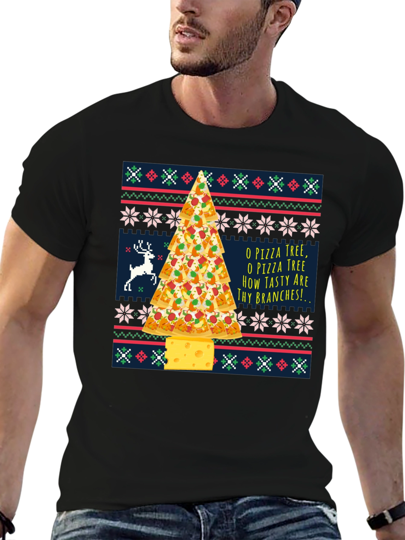 Pizza Tree Holiday T-Shirt