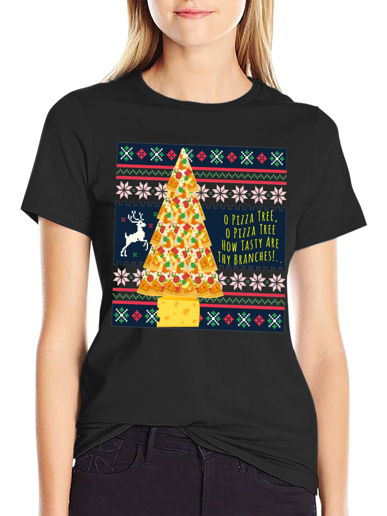 Pizza Tree Holiday T-Shirt