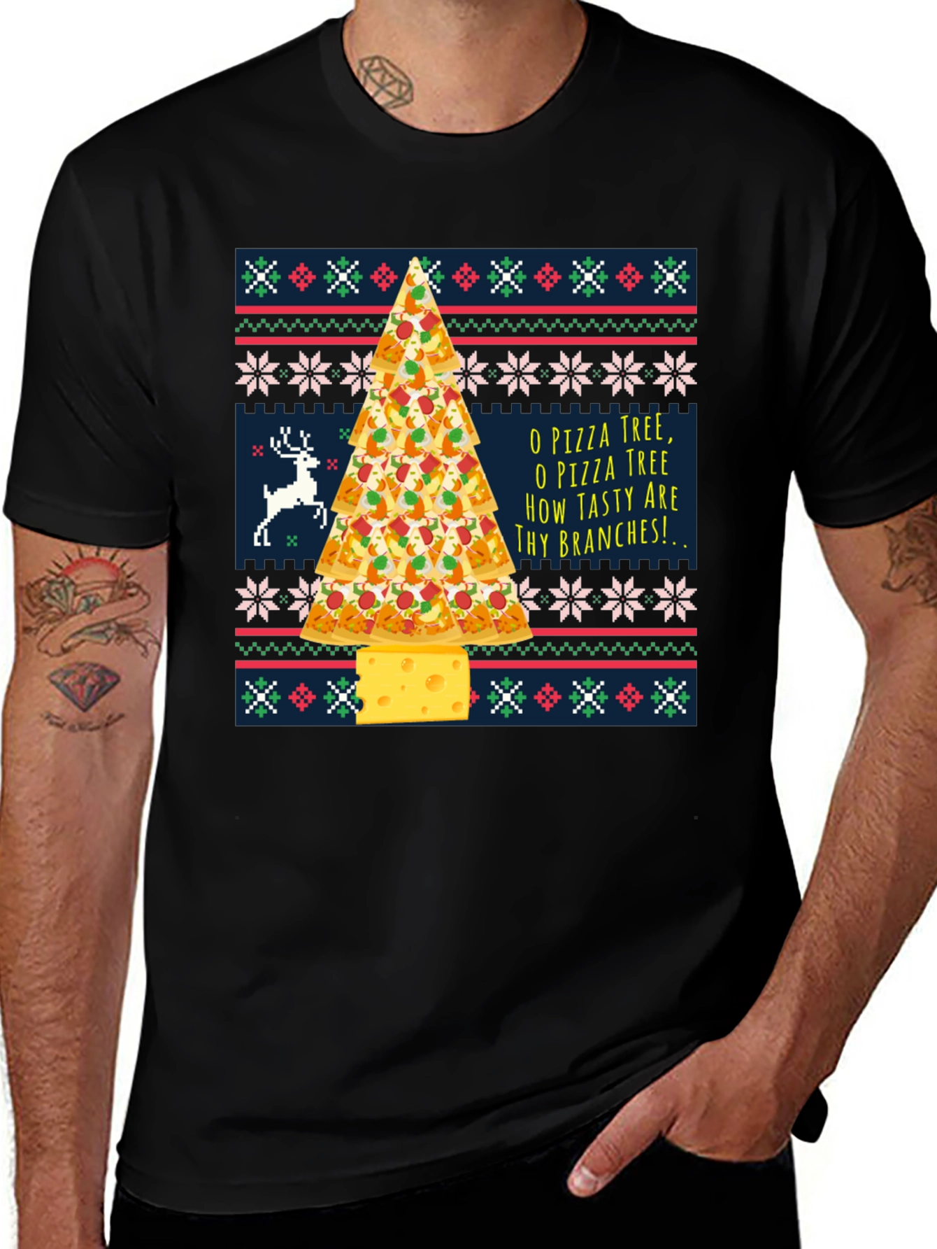 Pizza Tree Holiday T-Shirt