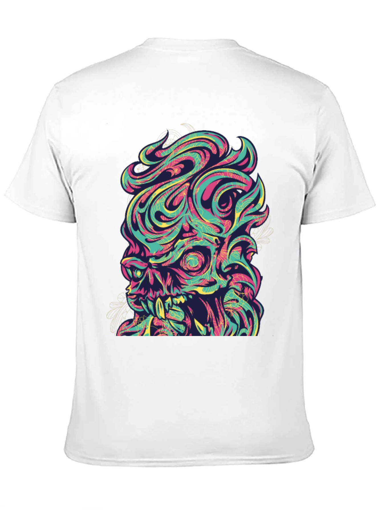 Psychedelic Skull Graphic T-Shirt