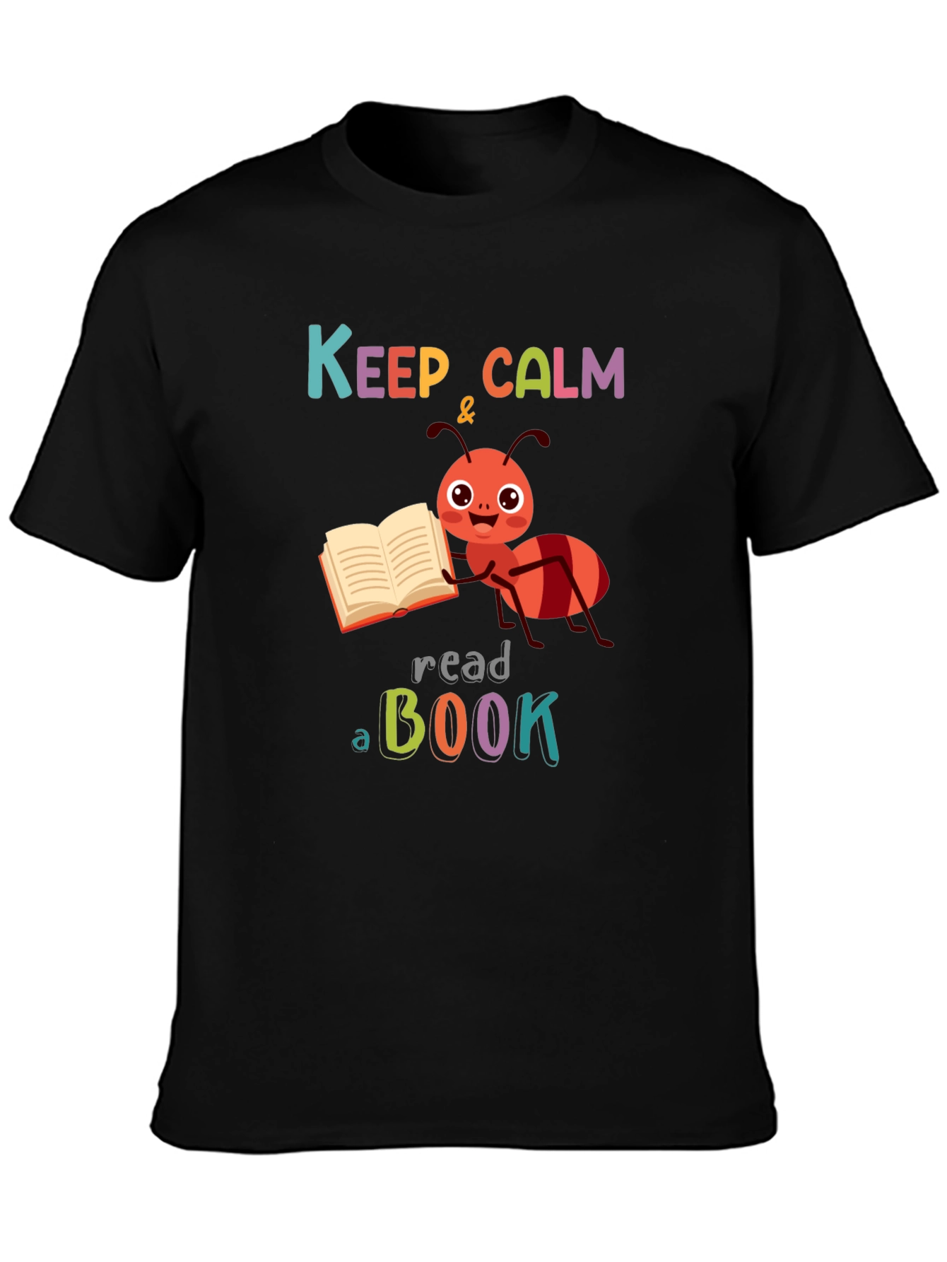 Keep Calm & Read a Book Ant T-Shirt
