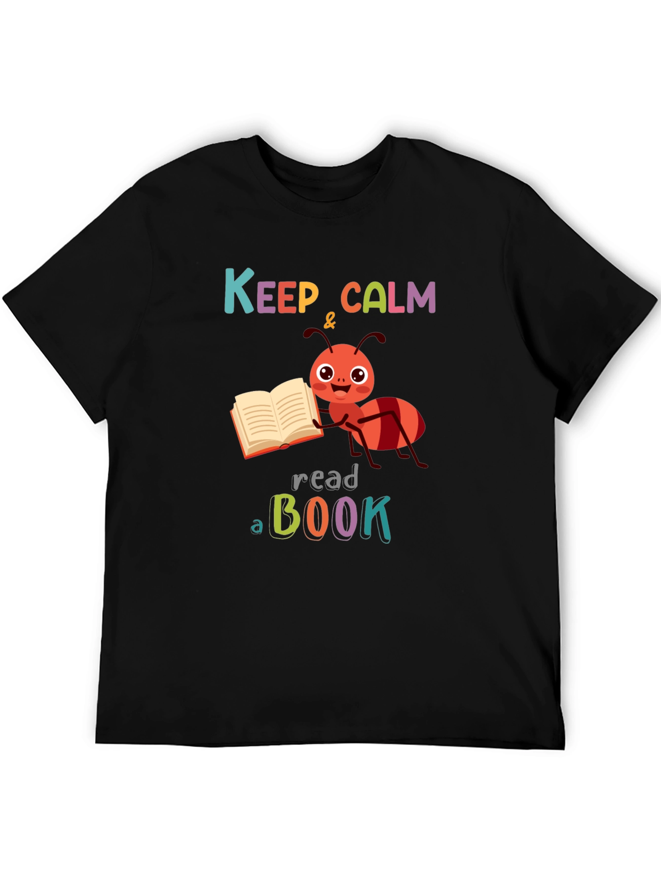 Keep Calm & Read a Book Ant T-Shirt