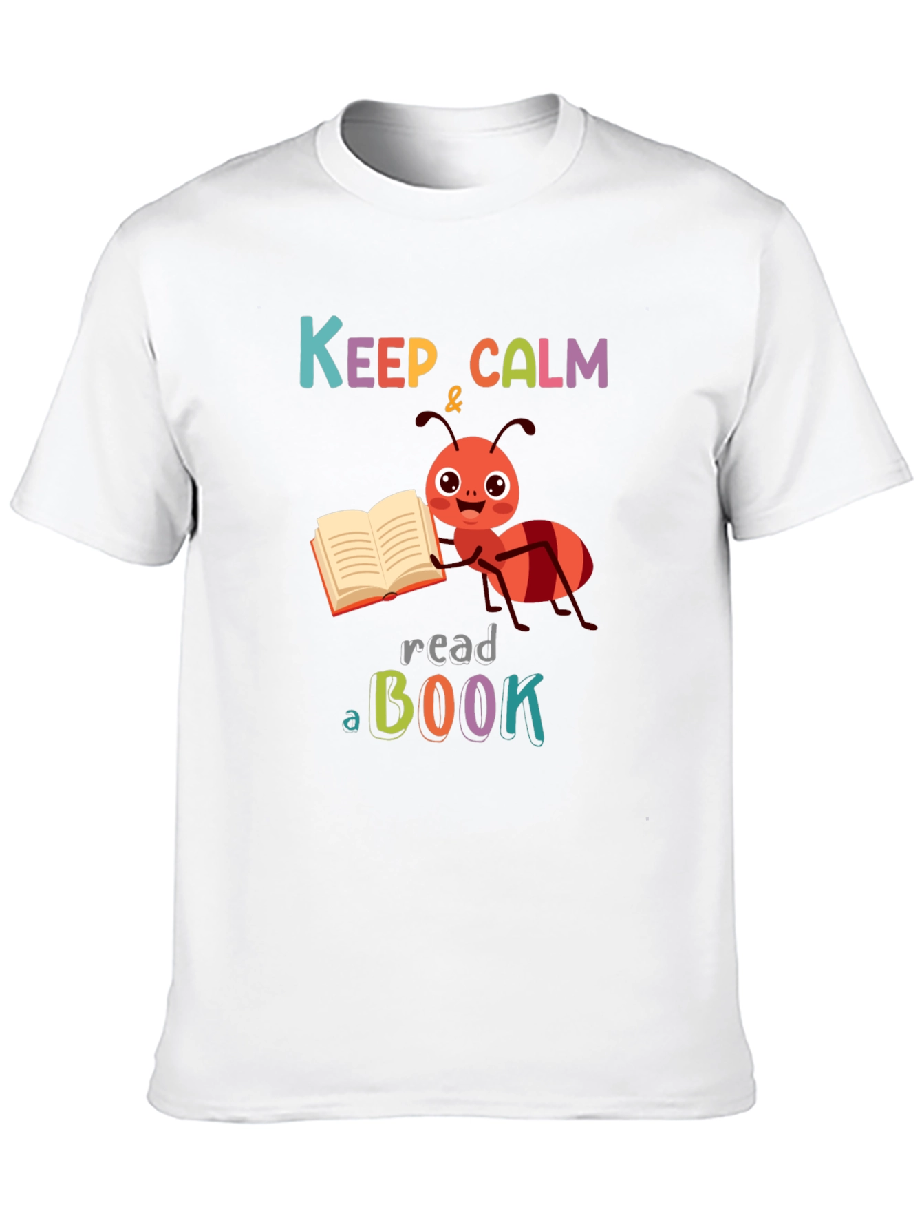 Keep Calm & Read a Book Ant T-Shirt