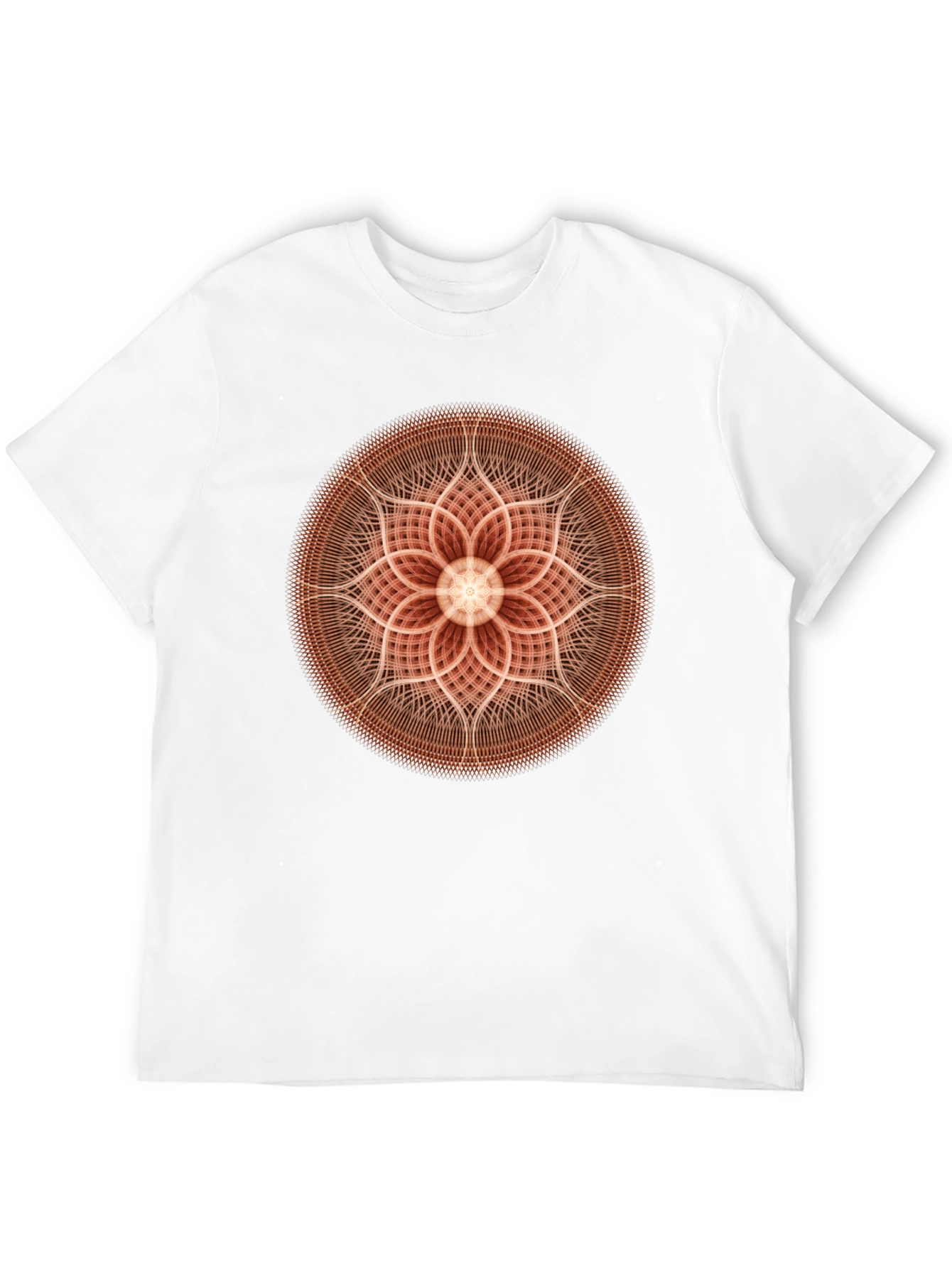 Geometric Mandala Graphic Black T-Shirt