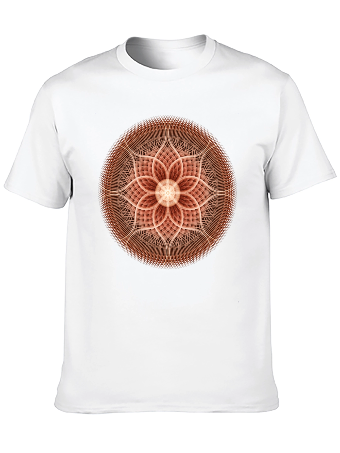 Geometric Mandala Graphic Black T-Shirt