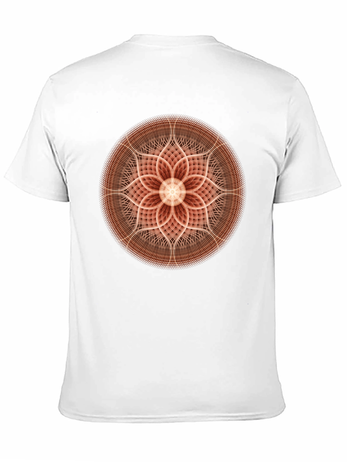 Geometric Mandala Graphic Black T-Shirt