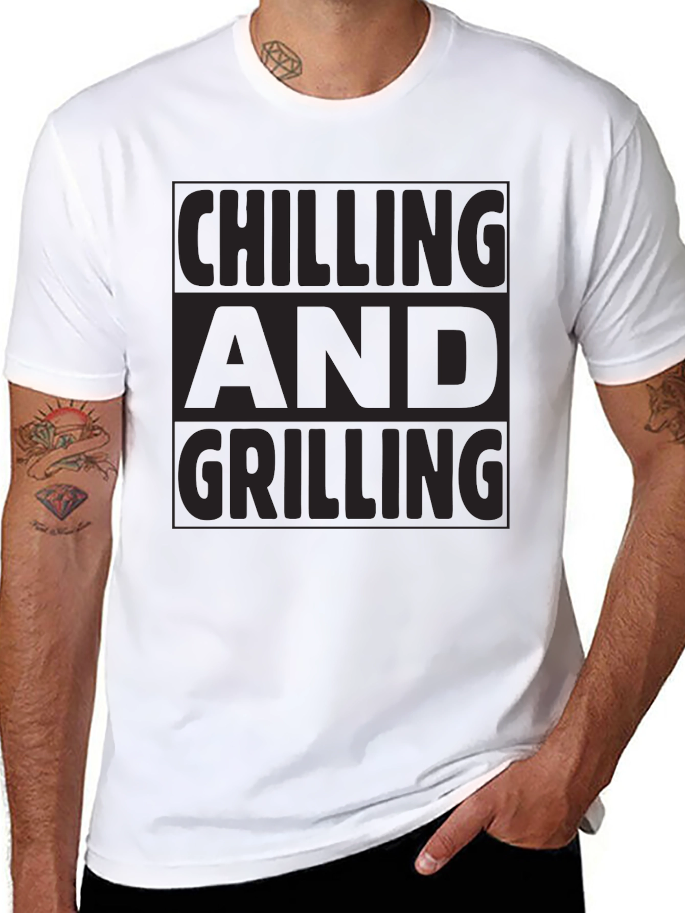 Chilling and Grilling Graphic Tee