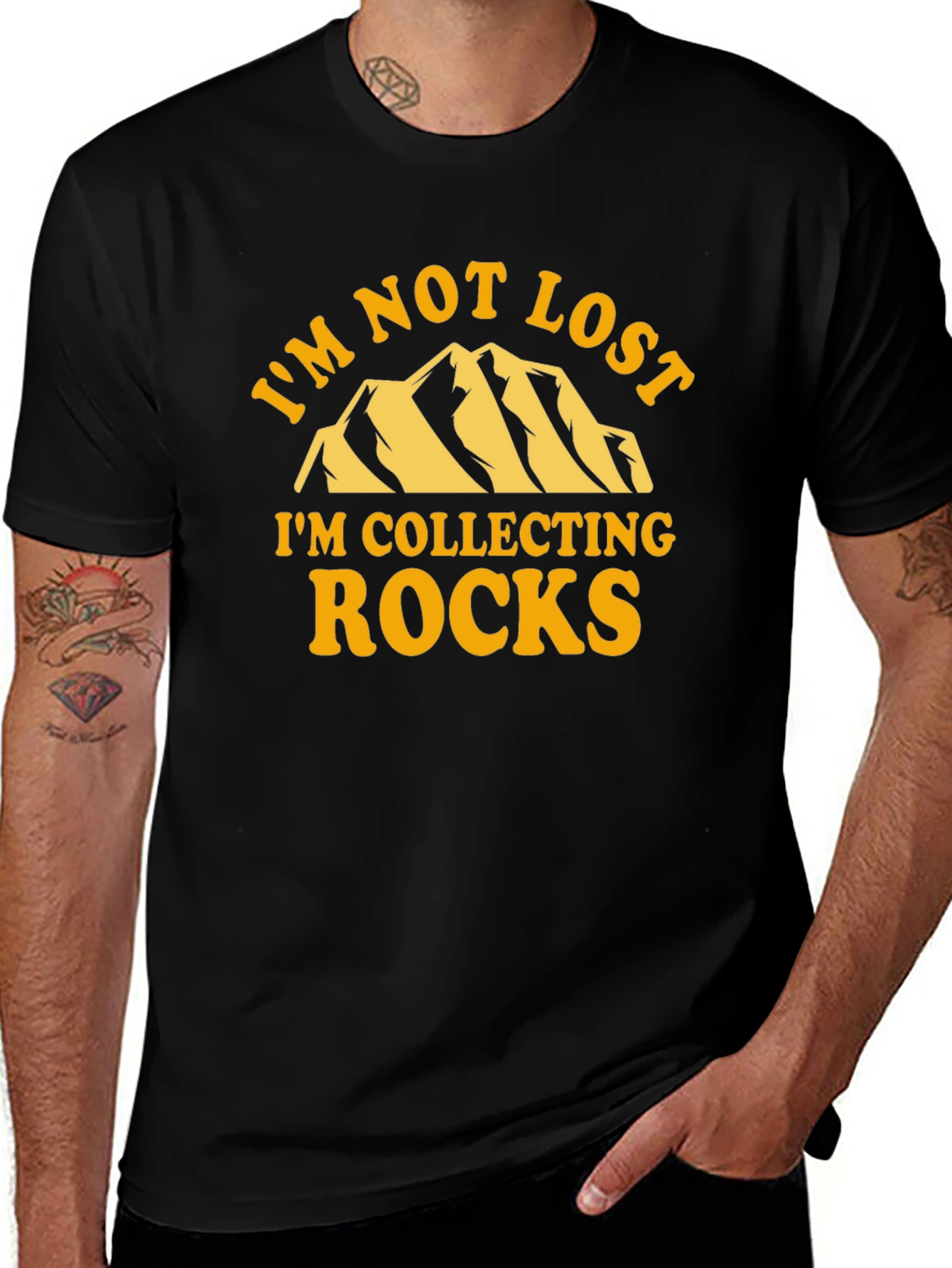 Im Not Lost Collecting Rocks T-Shirt