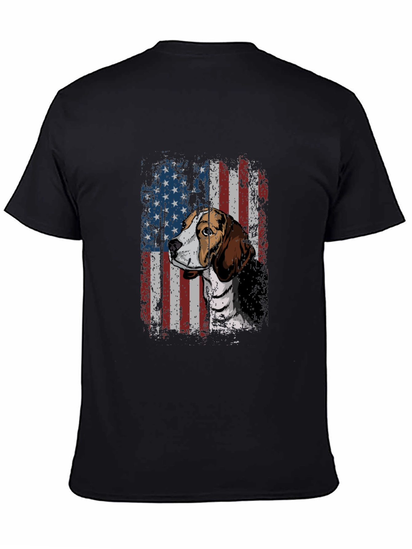 Dog Breed American Flag Graphic Tee