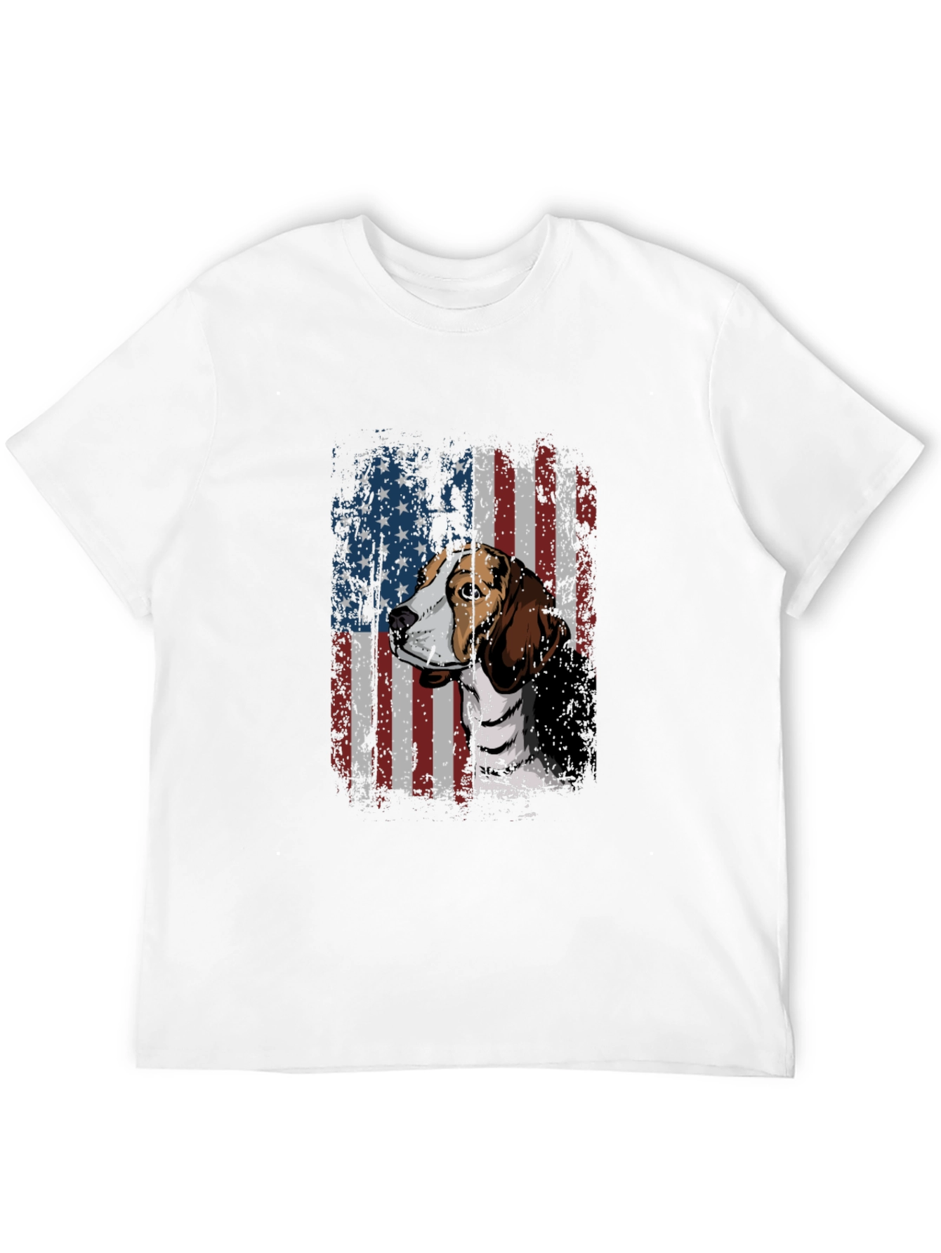 Dog Breed American Flag Graphic Tee