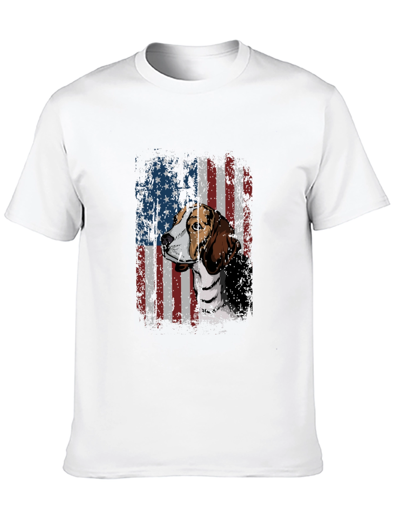 Dog Breed American Flag Graphic Tee