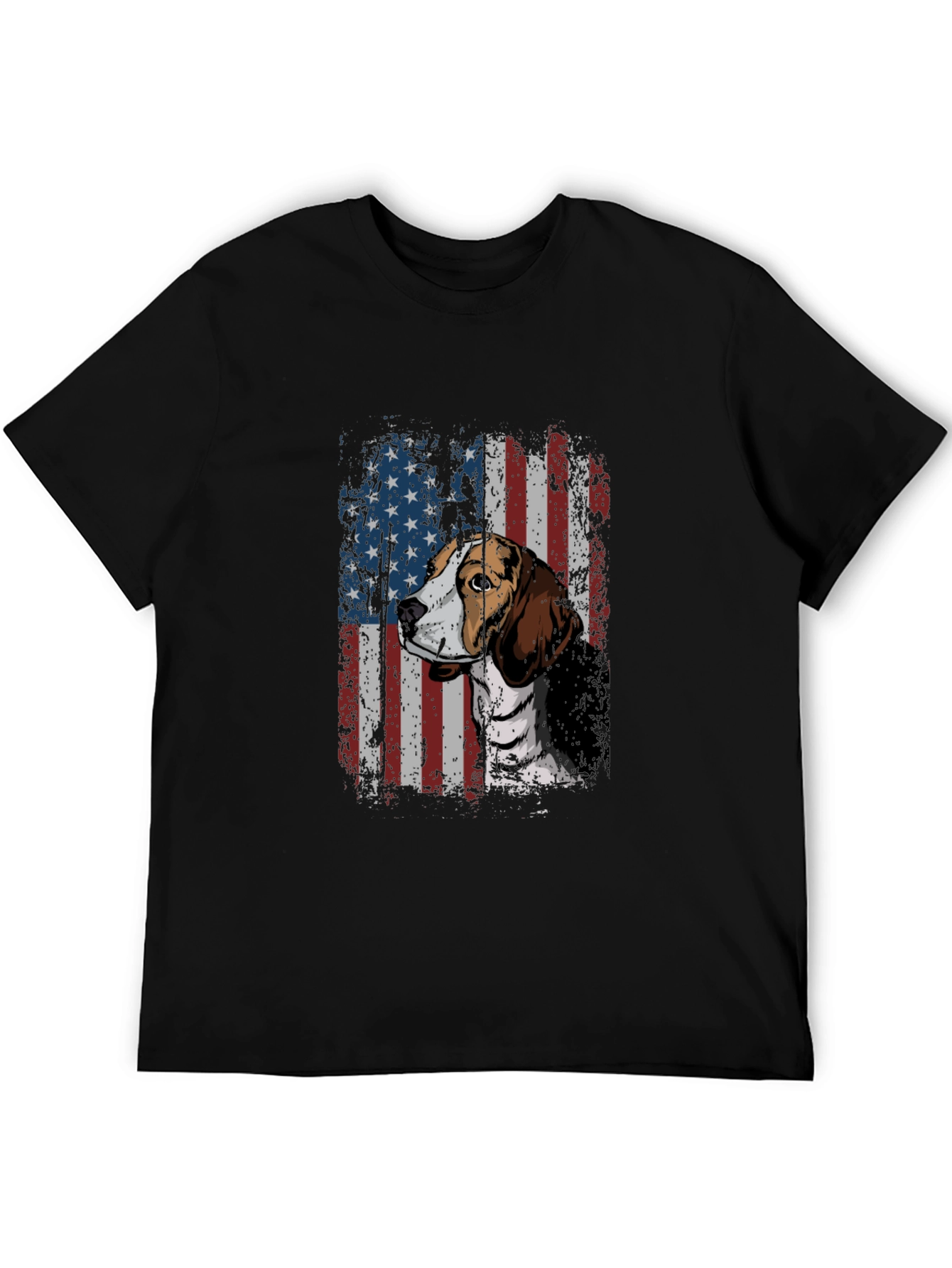 Dog Breed American Flag Graphic Tee