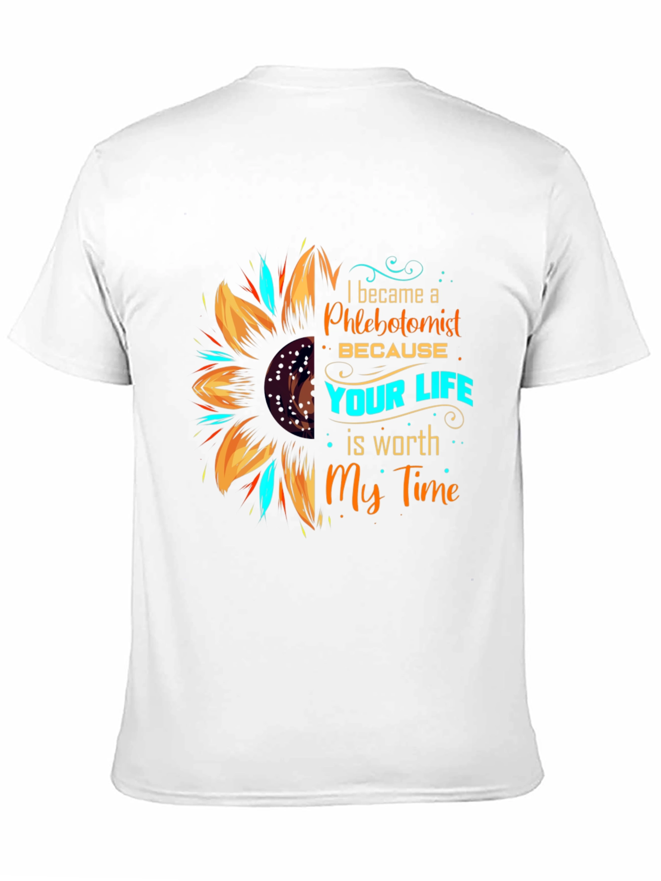 Phlebotomist Sunflower Graphic Tee