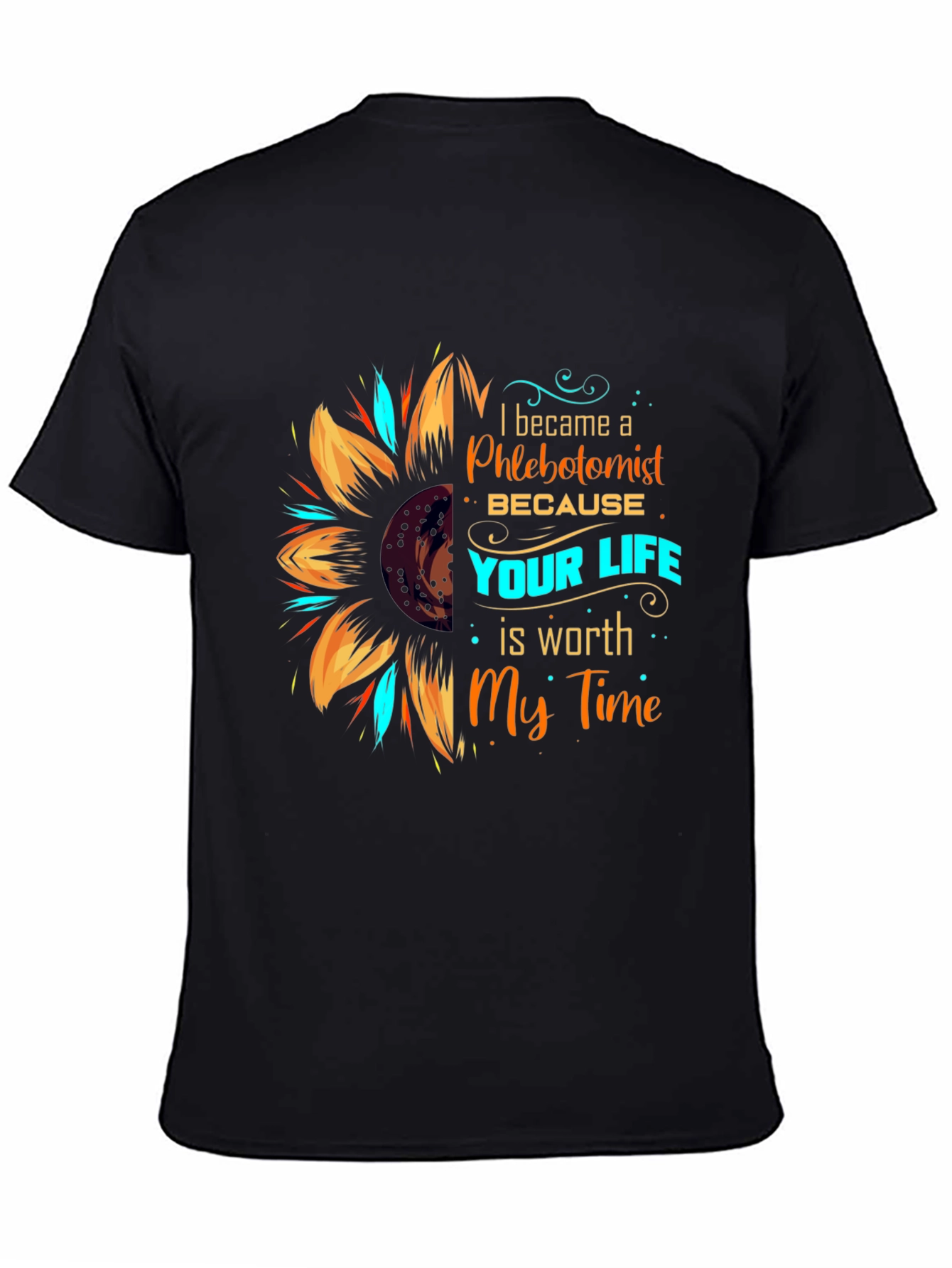 Phlebotomist Sunflower Graphic Tee