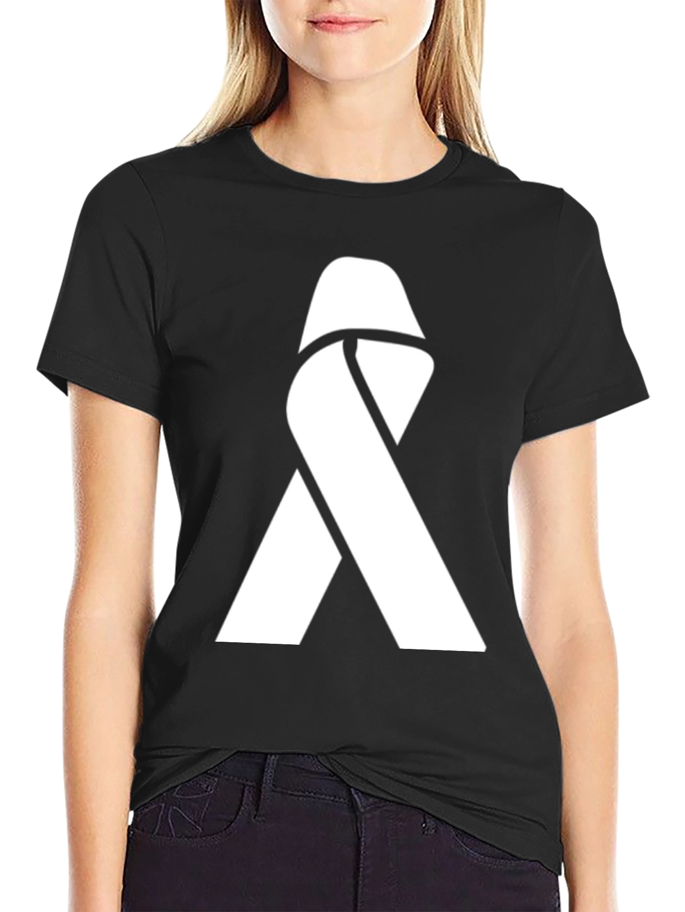 Awareness Ribbon Graphic Tee - Black