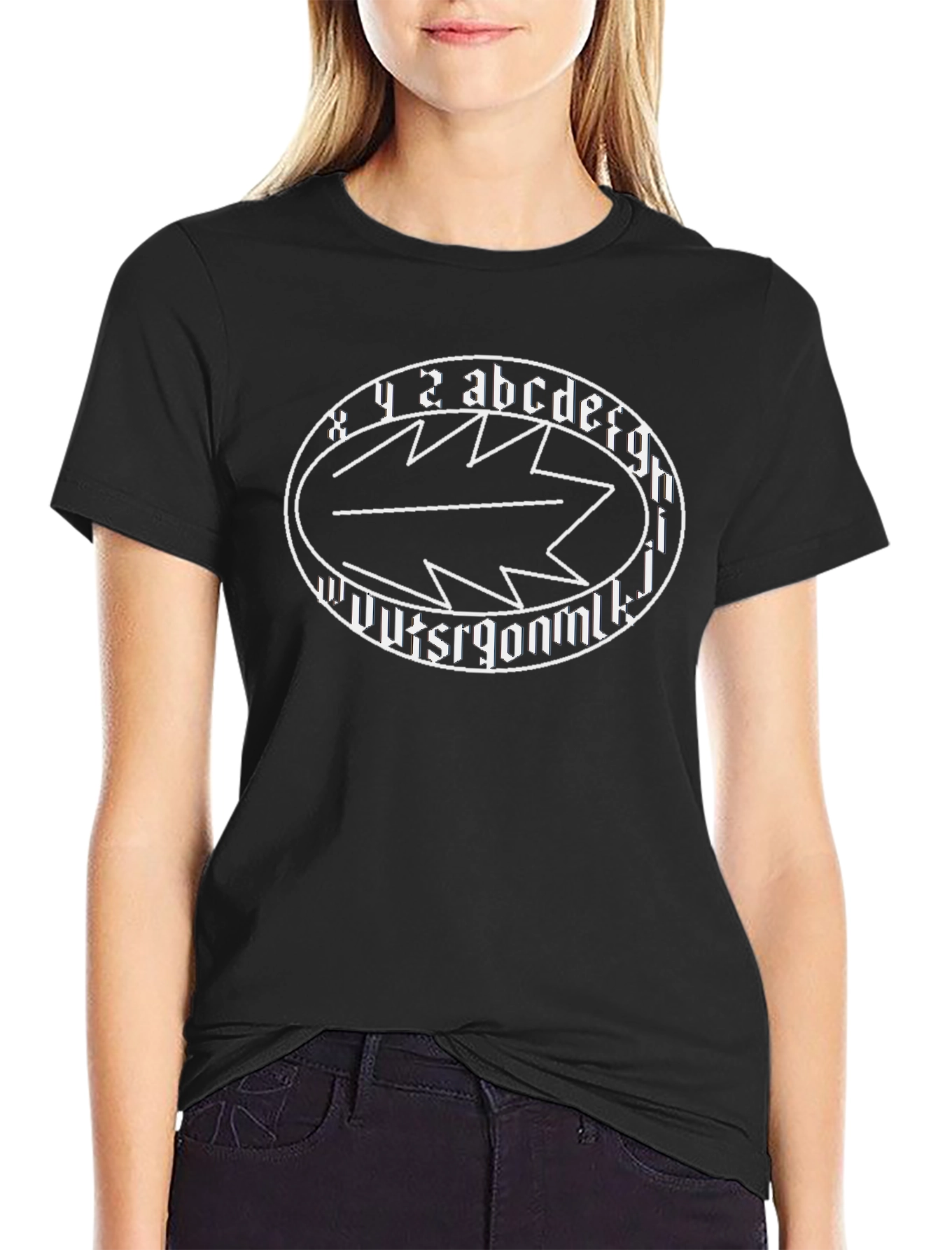 Abstract Symbol Black T-Shirt